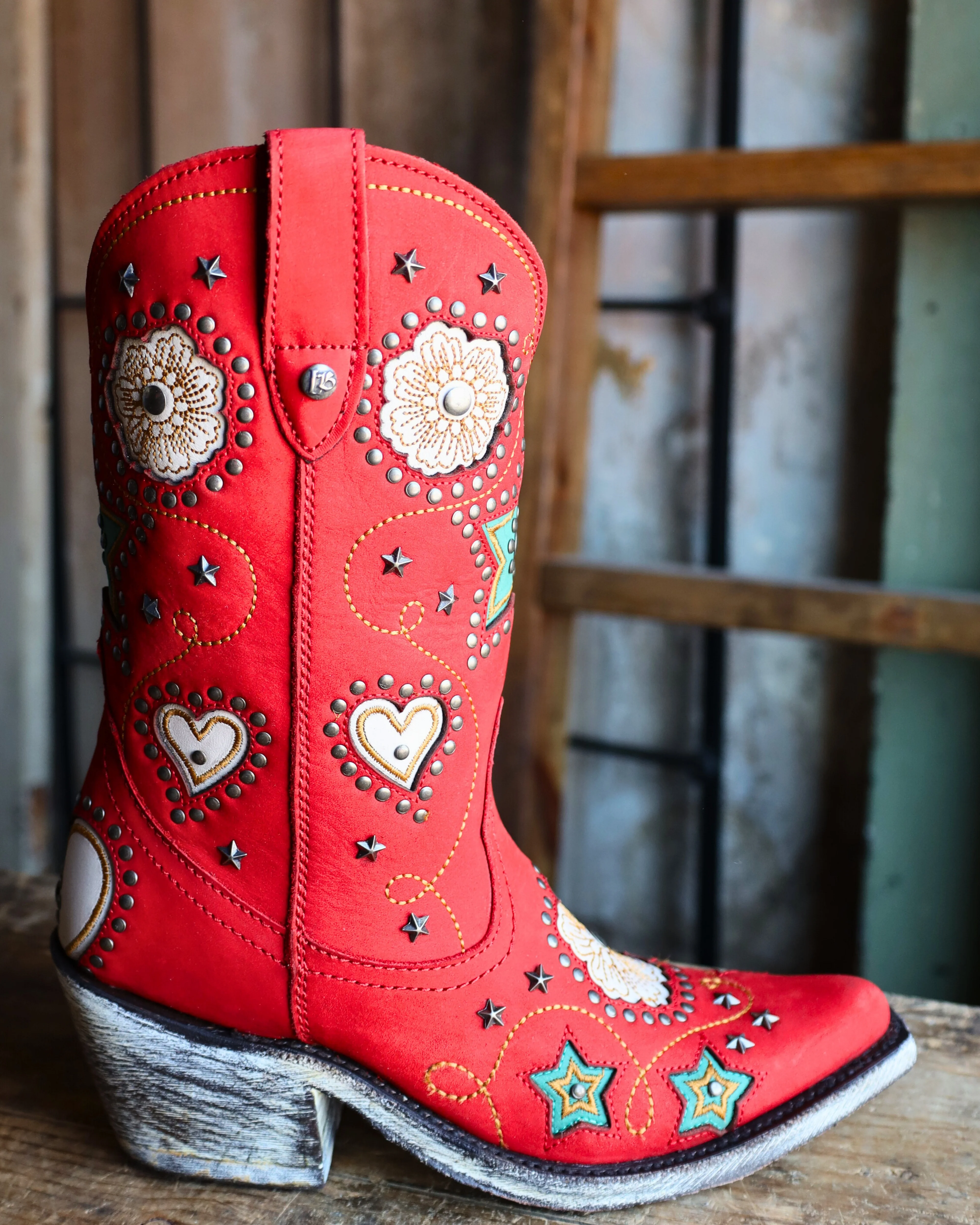 Liberty Black Anabella Nubuck Grace Rojo 10" Boot - Image 9