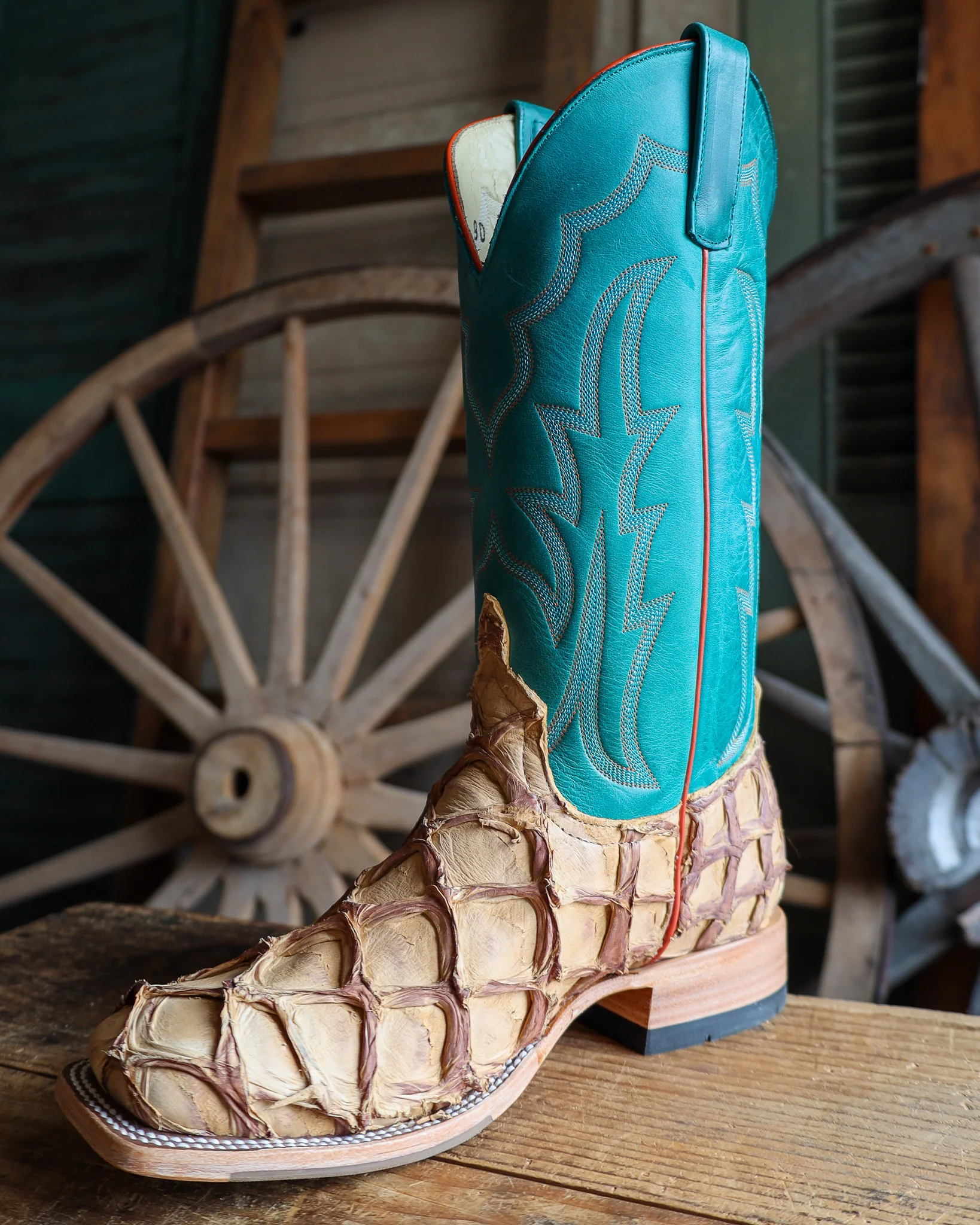 HORSE POWER MEN'S ANTIQUE SADDLE BIG BASS 13" BOOT - Image 5