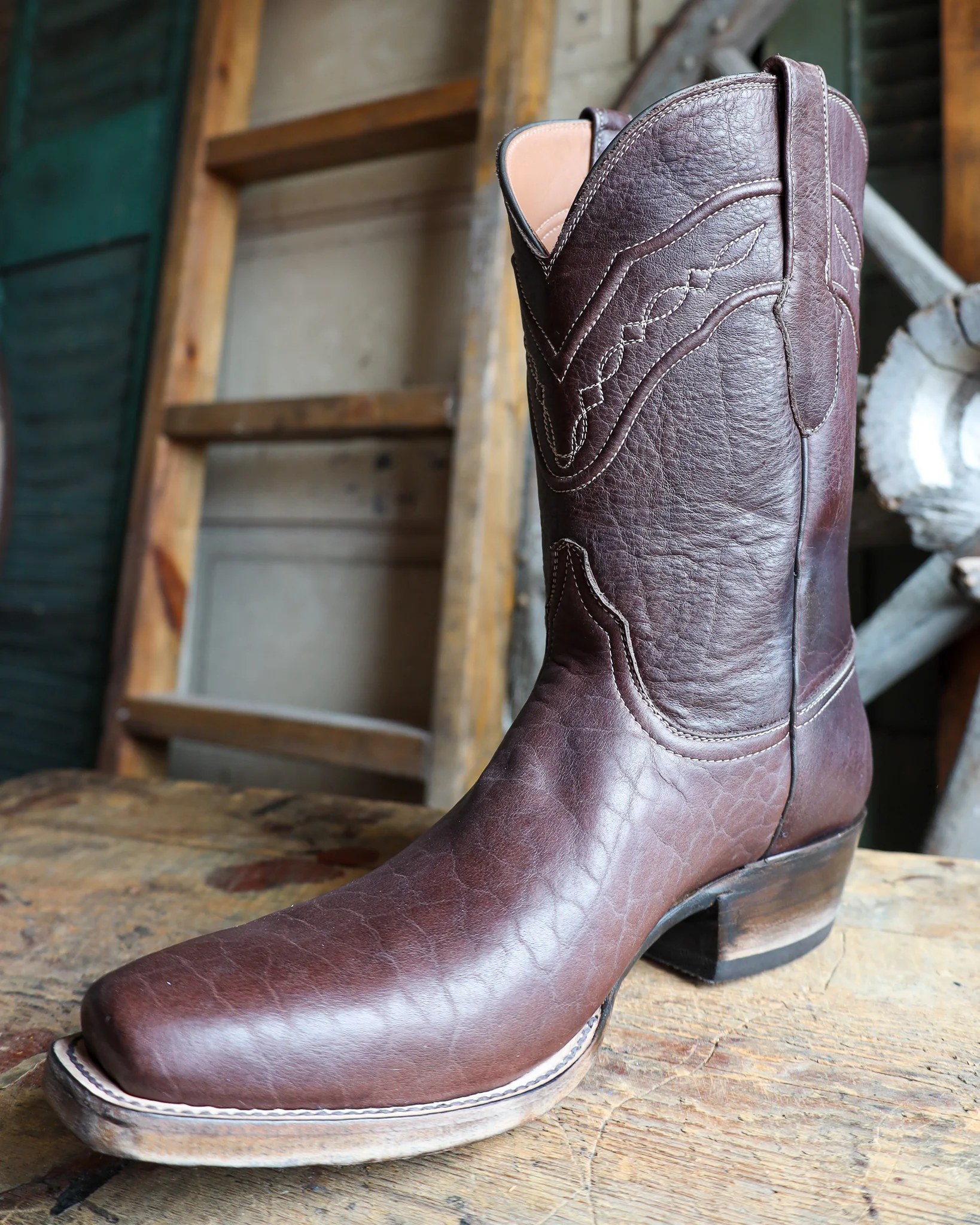 BLACK JACK MEN'S BISON CHOCOLATE 12" BOOT - Image 5