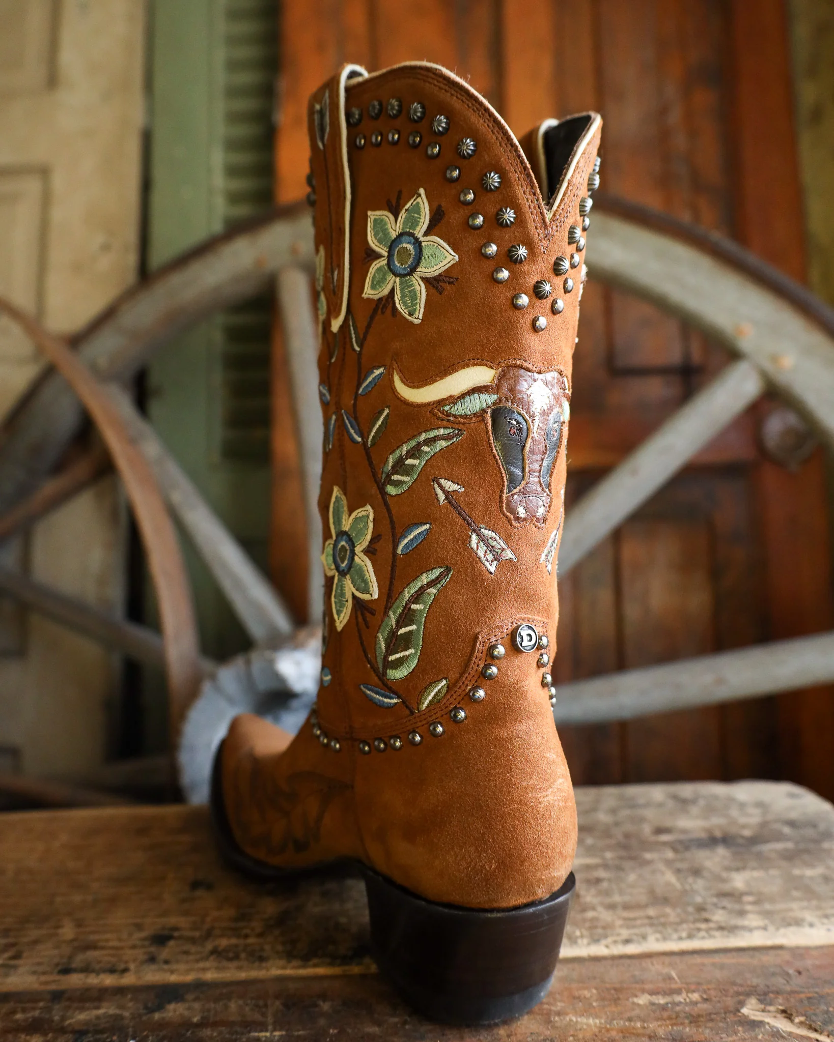 Double D By Old Gringo Days Of Longhorn 13" Boot - Image 6