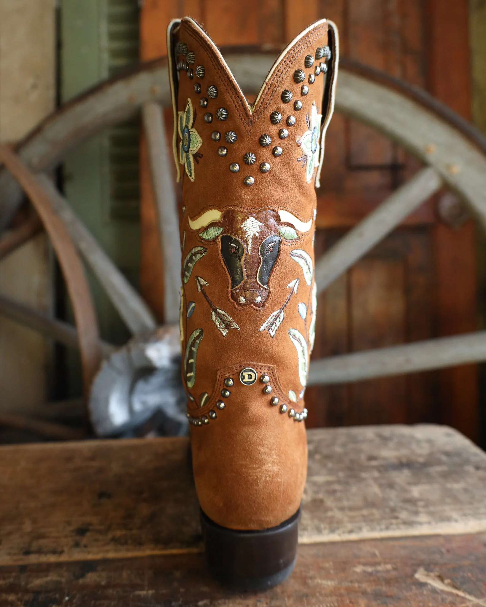 Double D By Old Gringo Days Of Longhorn 13" Boot - Image 7