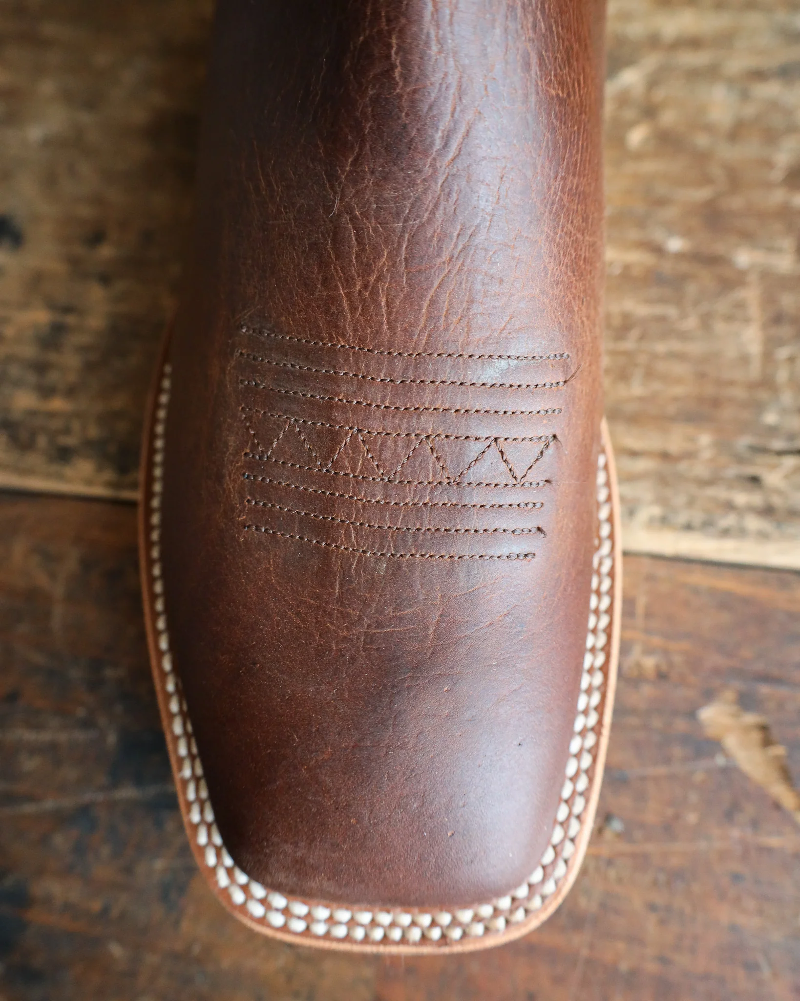 HORSE POWER MEN'S DISTRESSED BISON BROWN BOOT - Image 4