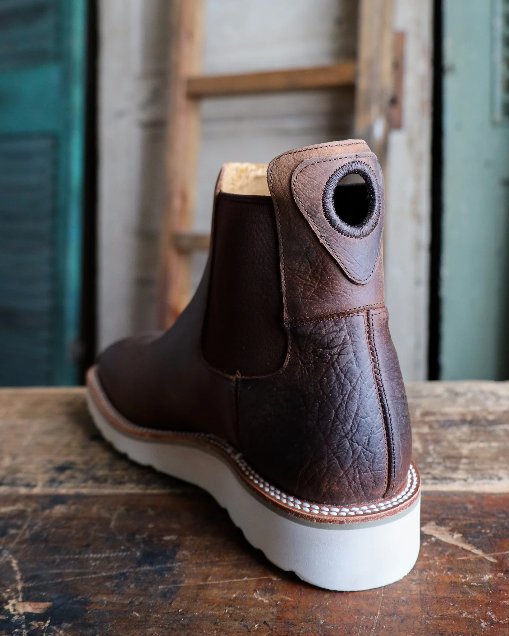 HORSE POWER MEN'S DISTRESSED BISON BROWN BOOT - Image 7