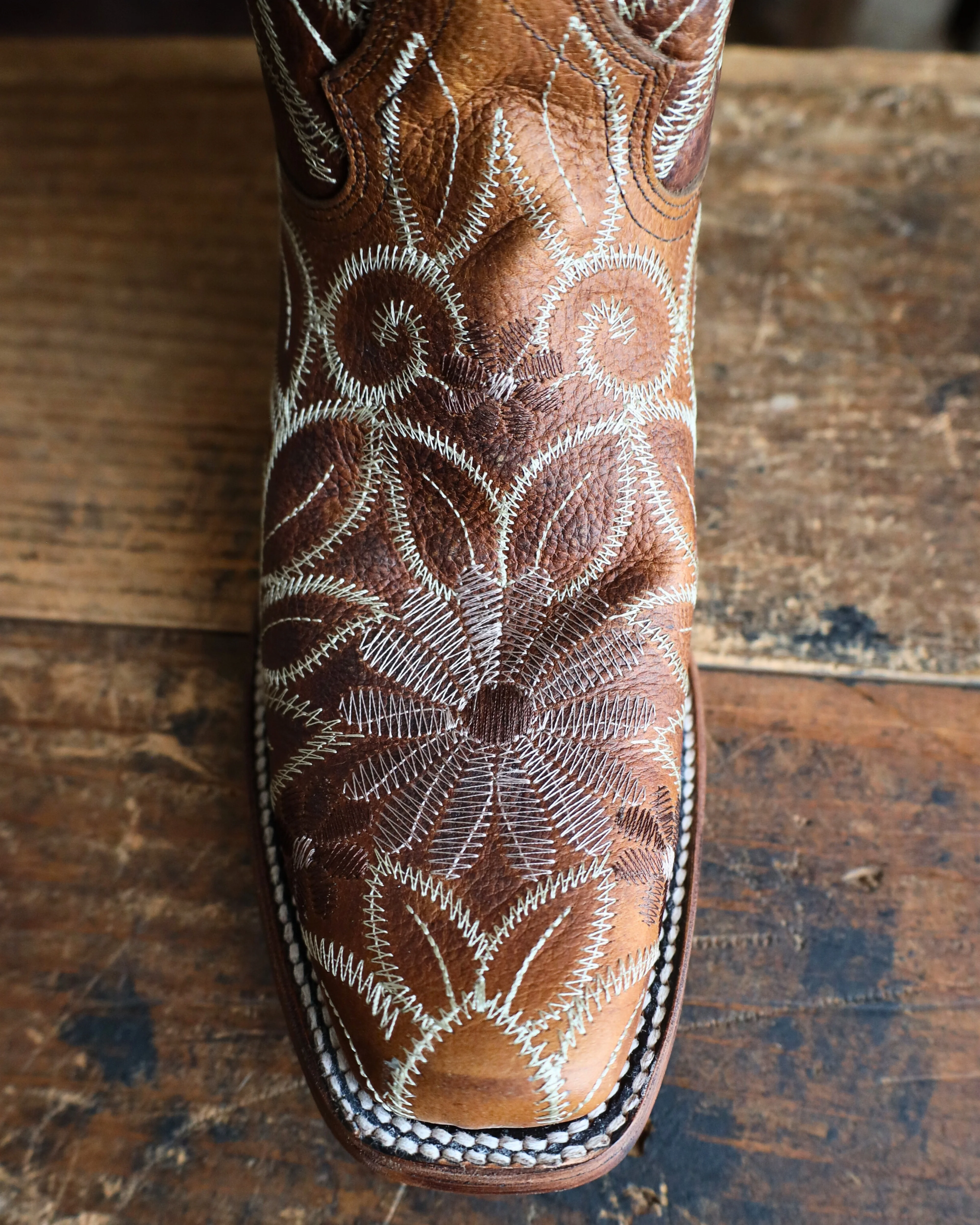 CIRCLE G BY CORRAL WOMEN'S FLORAL EMBROIDERY SQUARE TOE 12" BOOT - Image 5