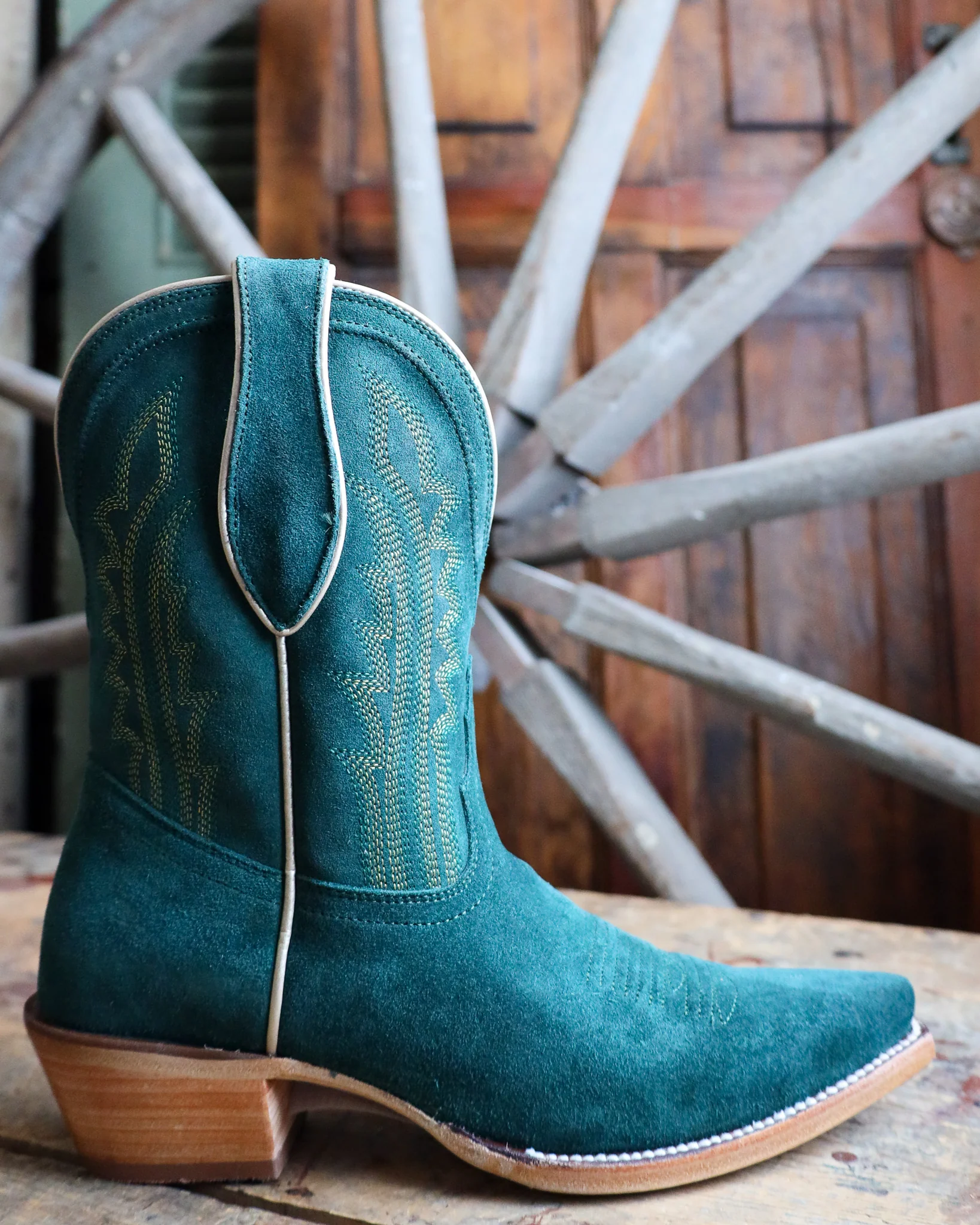 Tony Lama Women's Lea Suede 9" Bootie - Image 7