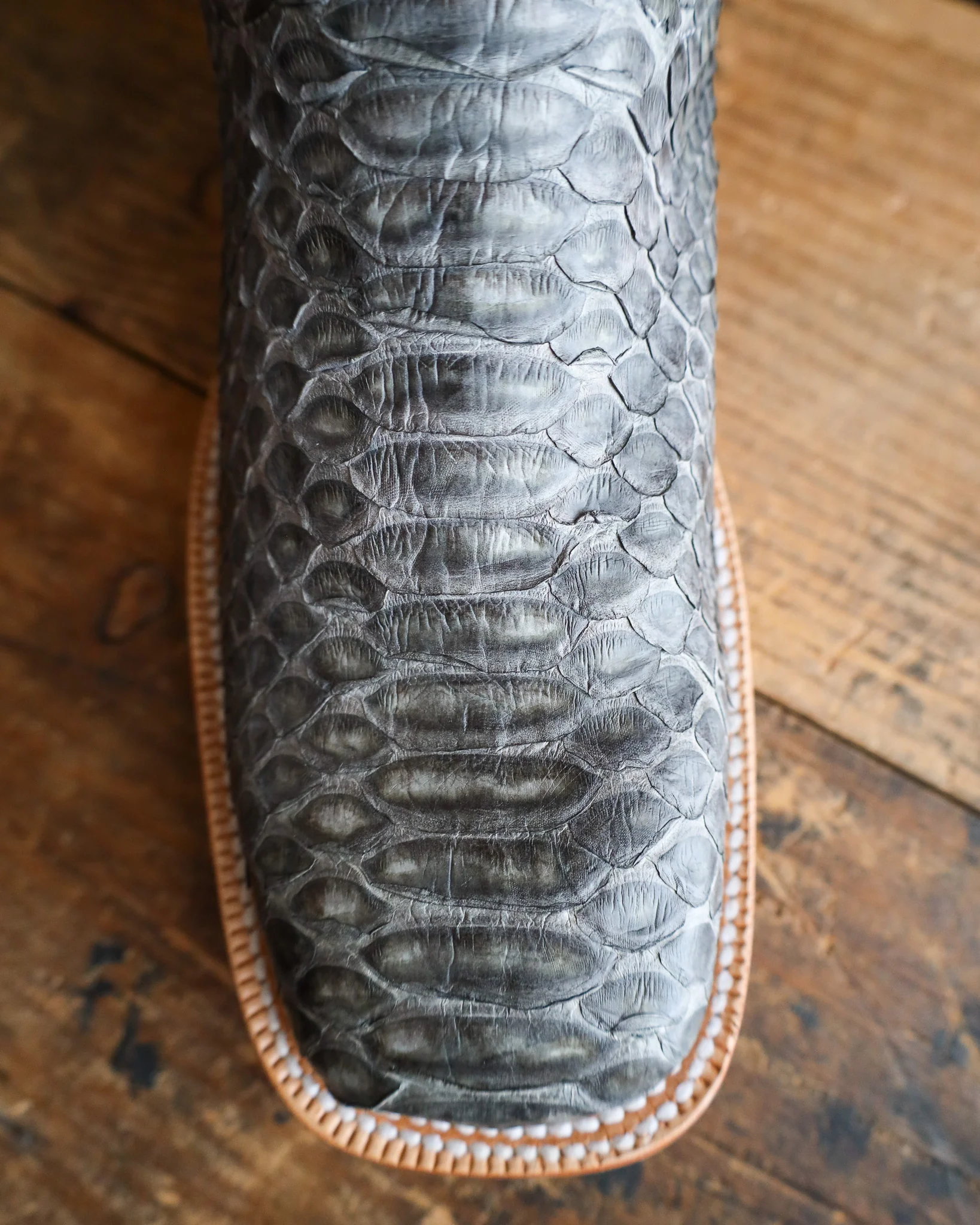 R. Watson Men's Python Wide Square 13″ Western Boot - Image 4