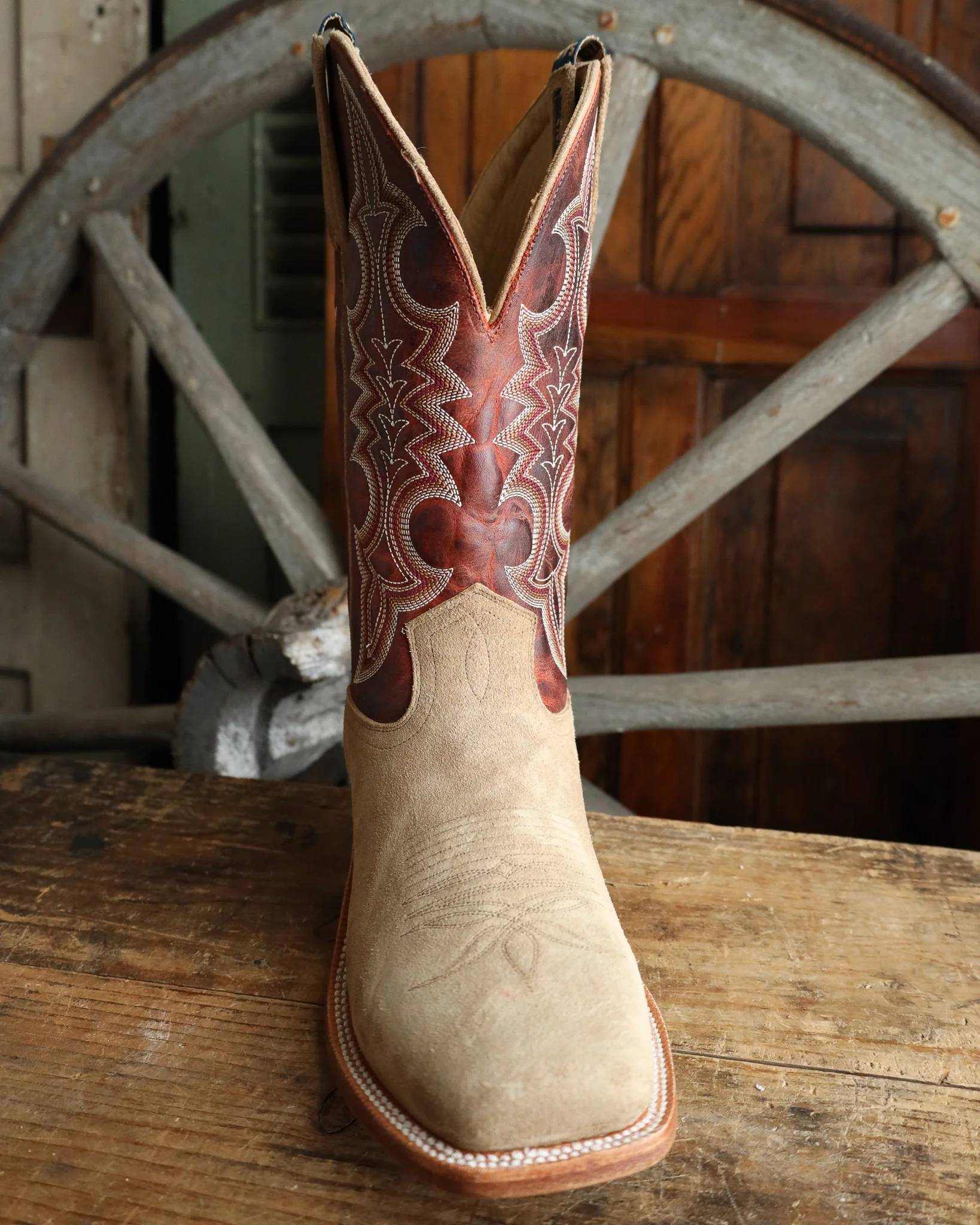 Hyer Men's Holton Sand Roughout Orange 13" Boot - Image 3