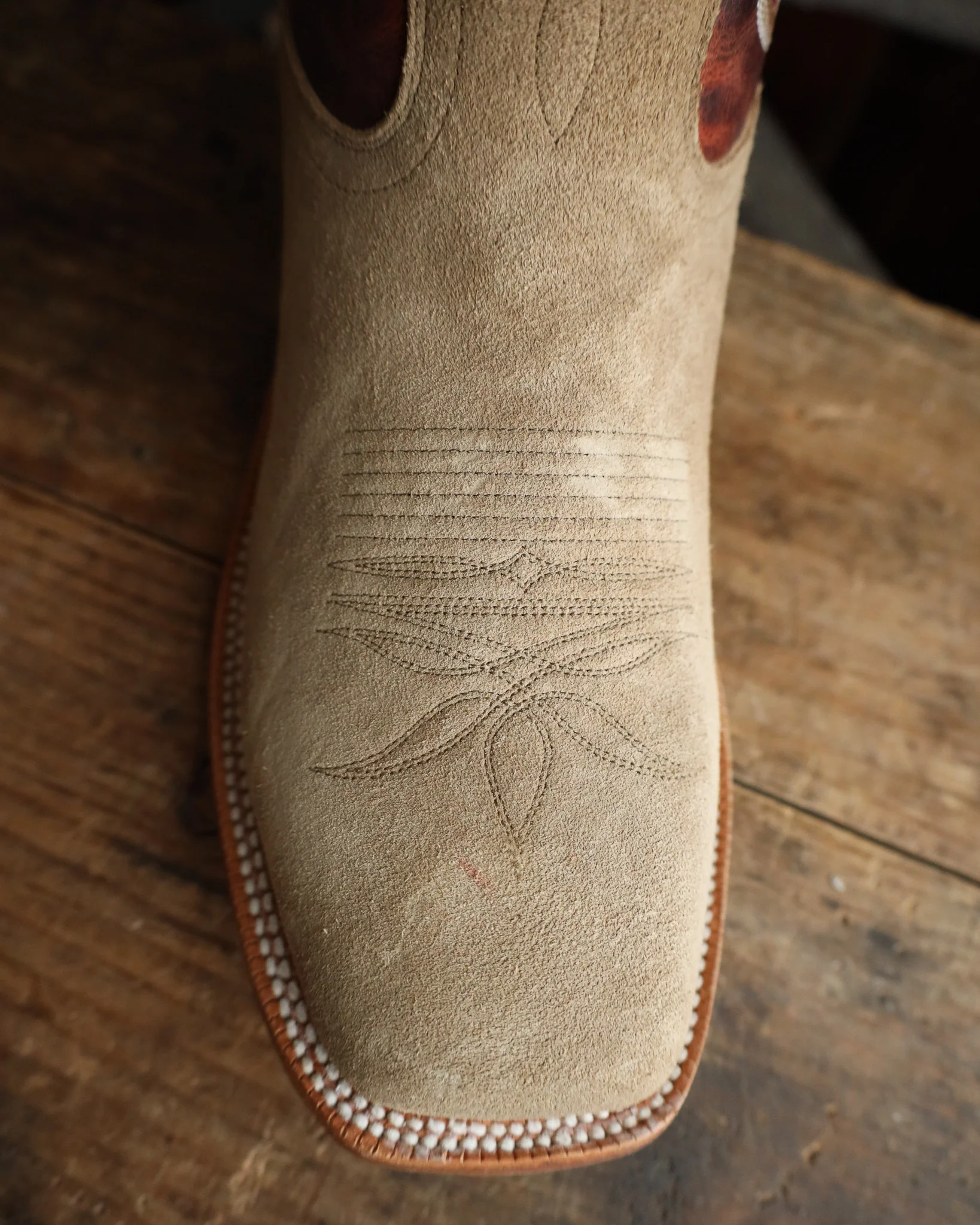 Hyer Men's Holton Sand Roughout Orange 13" Boot - Image 4
