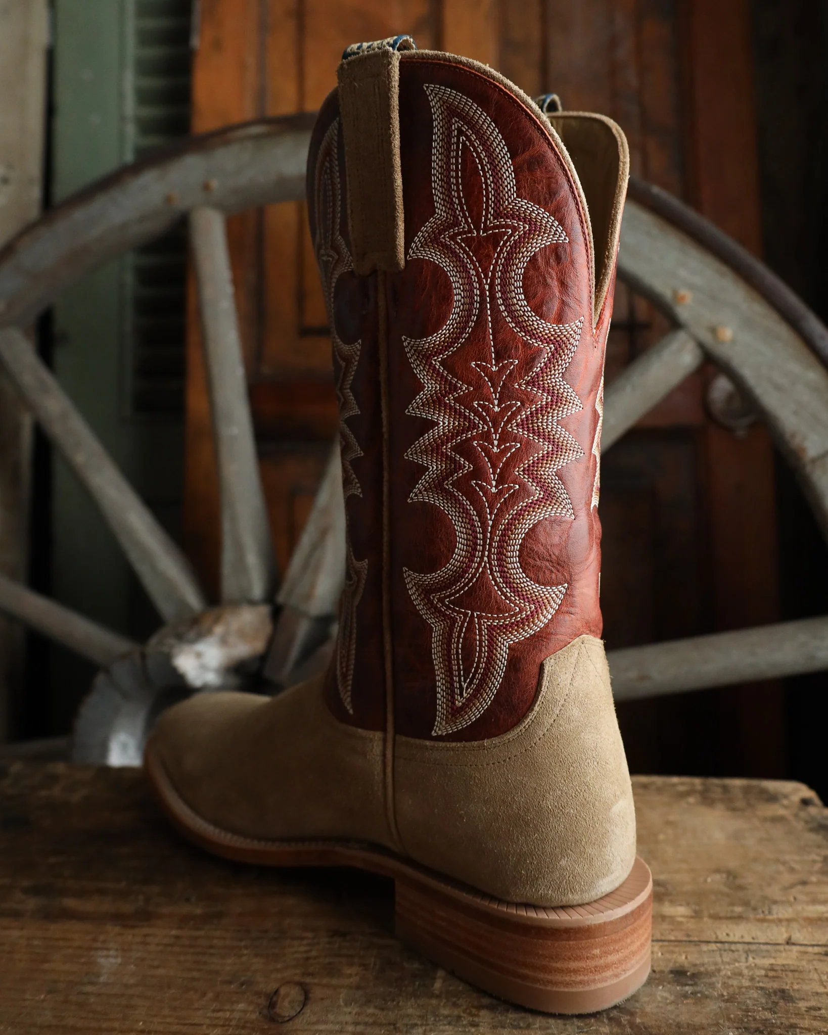 Hyer Men's Holton Sand Roughout Orange 13" Boot - Image 7