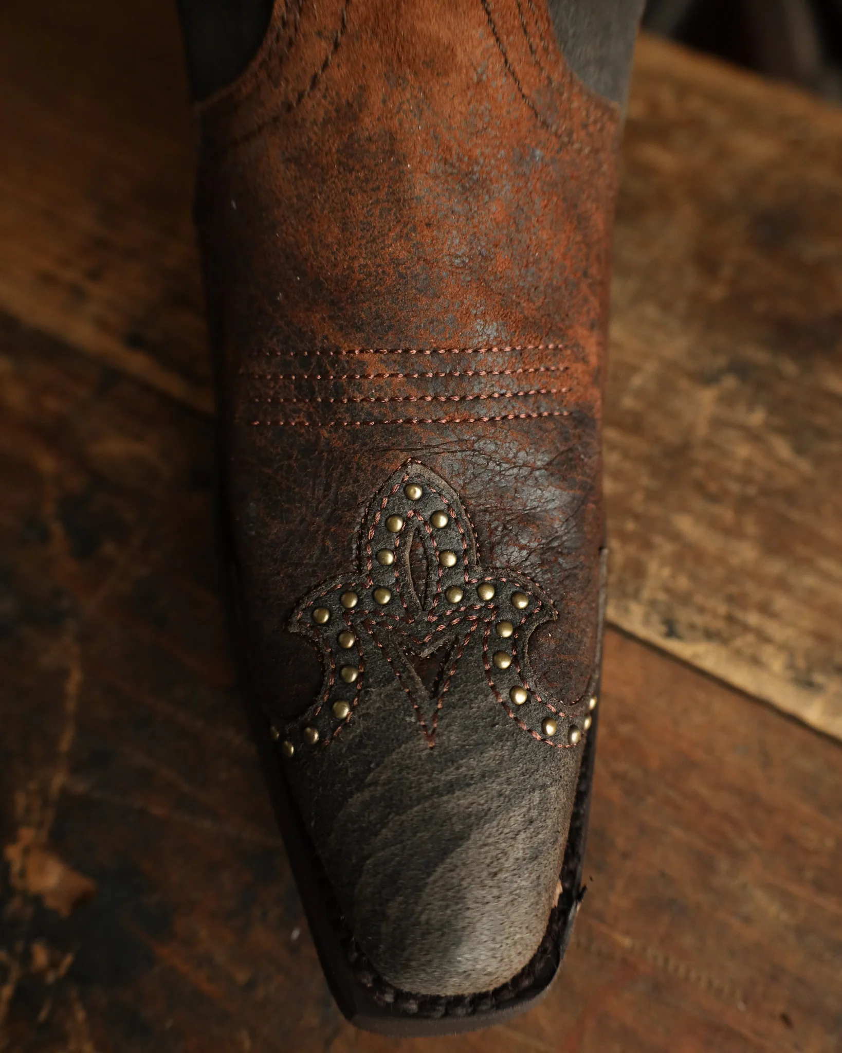 Corral Women's Horseshoe Overlay Studs 13" Boot - Image 4