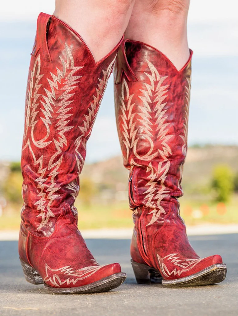 OLD GRINGO WOMEN'S MAYRA RED RELAXED 18" BOOT - Image 3
