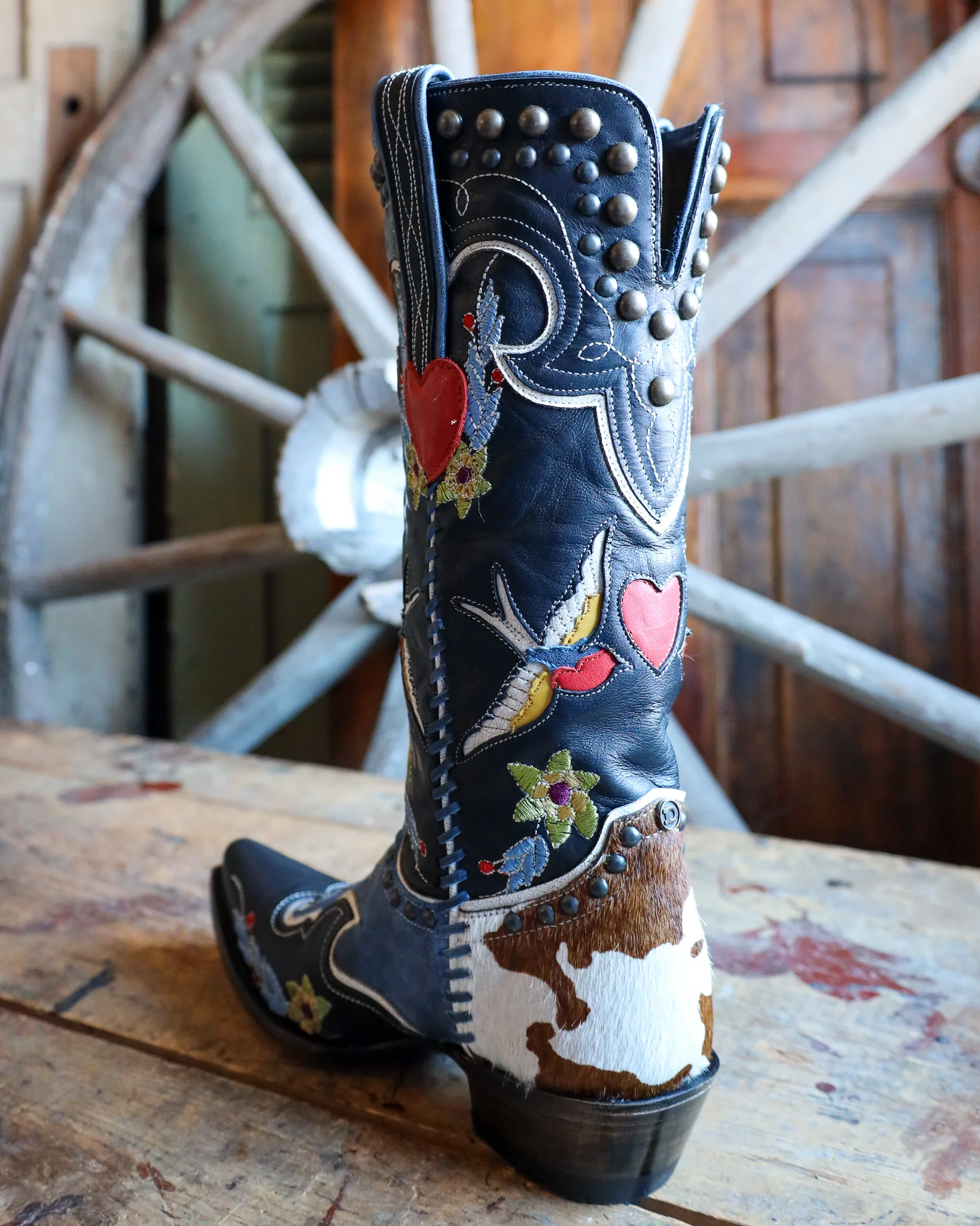 DOUBLE D BY OLD GRINGO WOMEN'S MIDNIGHT COWBOY BLUE 13" BOOT - Image 6