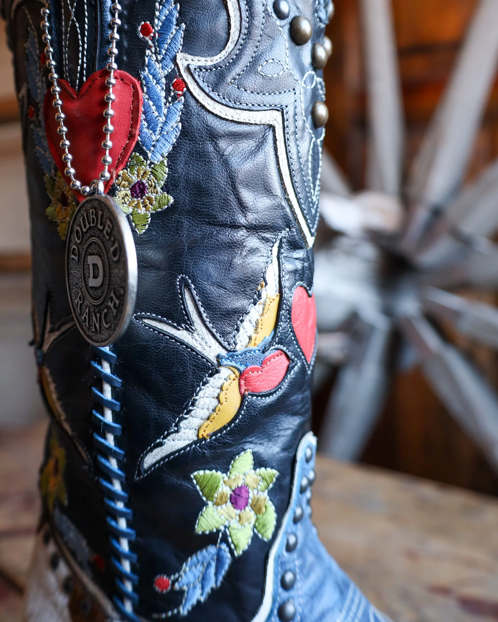 DOUBLE D BY OLD GRINGO WOMEN'S MIDNIGHT COWBOY BLUE 13" BOOT - Image 8