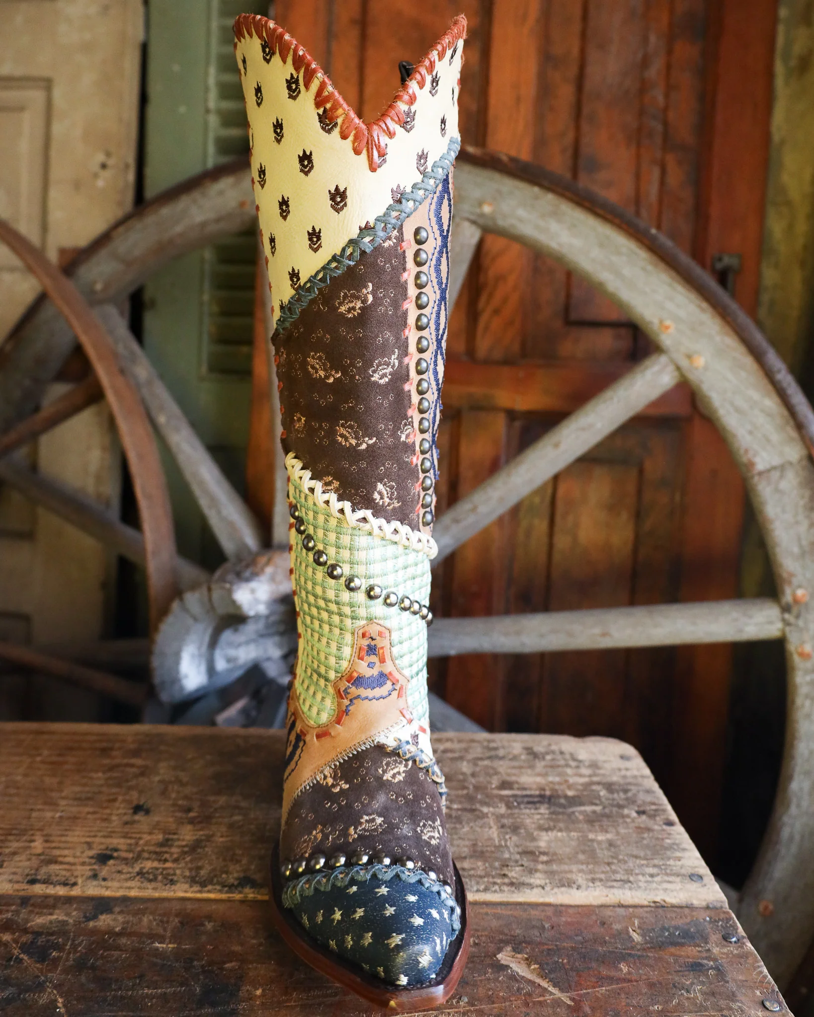 Double D By Old Gringo Women's This Old Quilt 17" Boot - Image 3