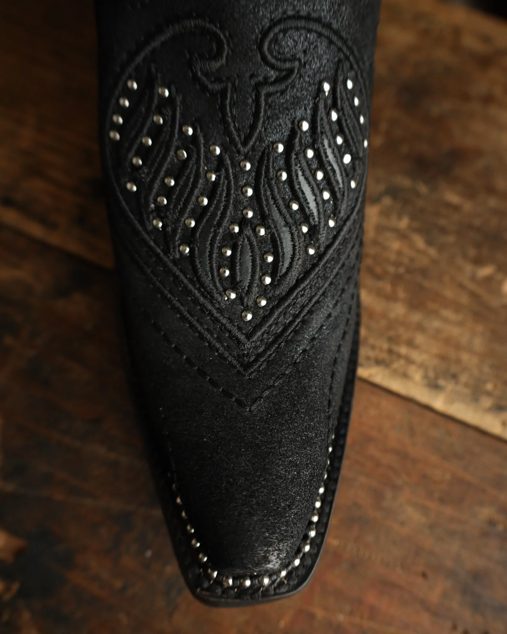 Corral Women's Overlay Embroidery Studs 13" Boot - Image 4