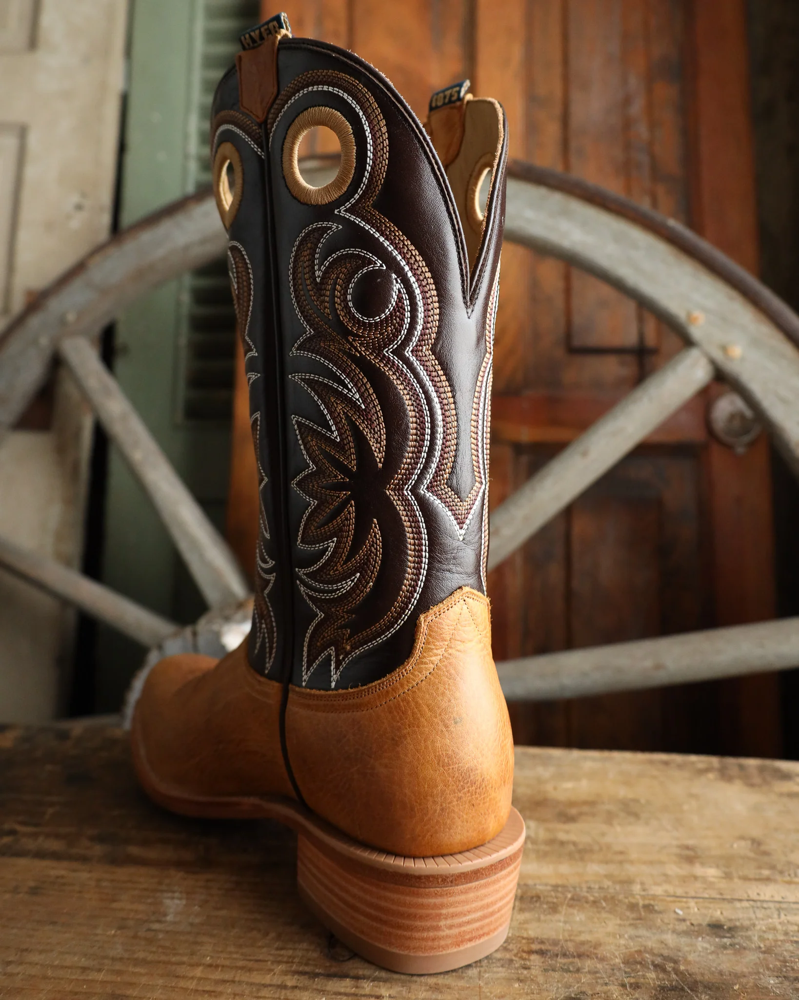 Hyer Men's Riley Tan/Chocolate 13" Boot - Image 7