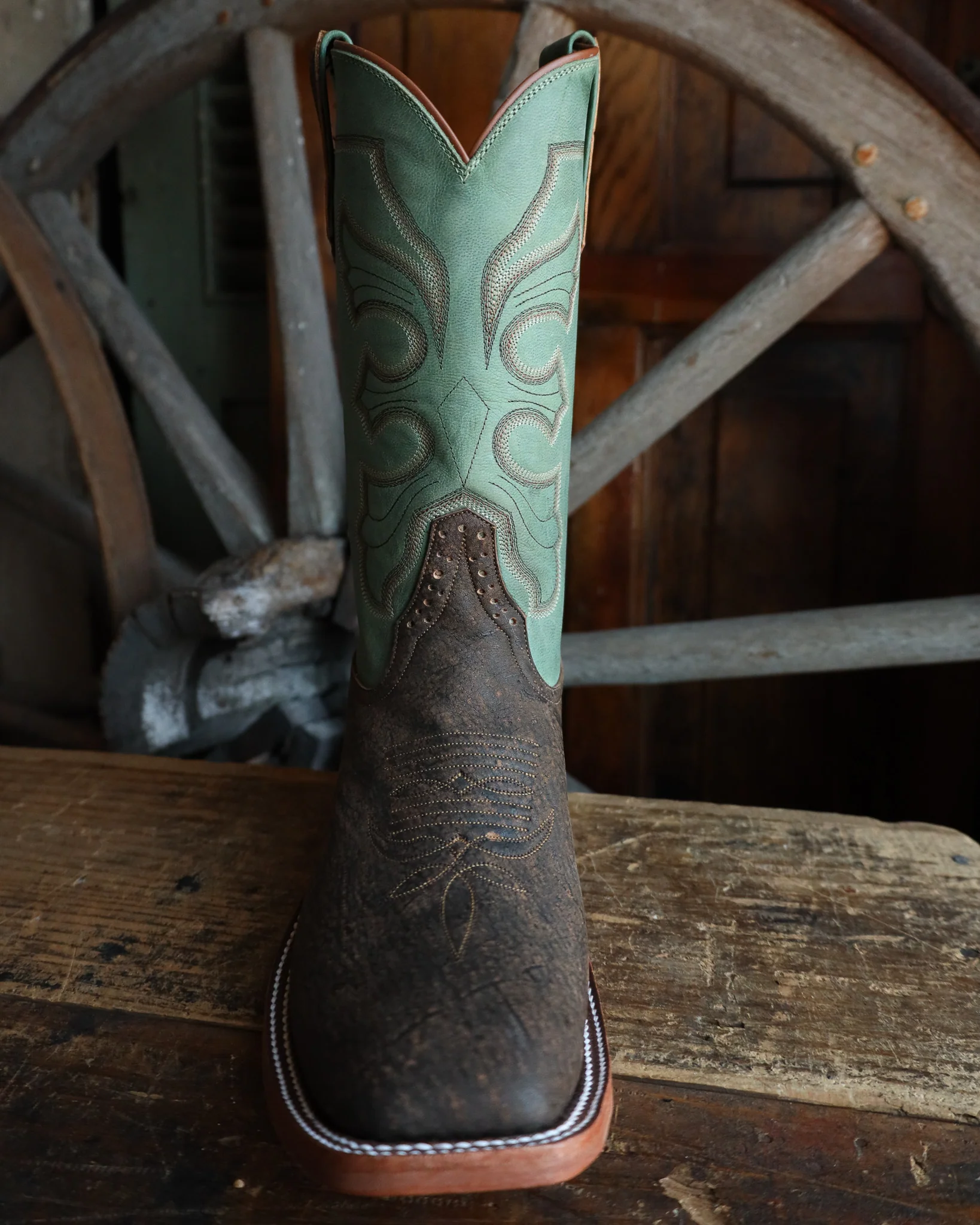 Maverick Exclusive Rios Of Mercedes Rust Safari Giraffe Jade 13" Boot - Image 3