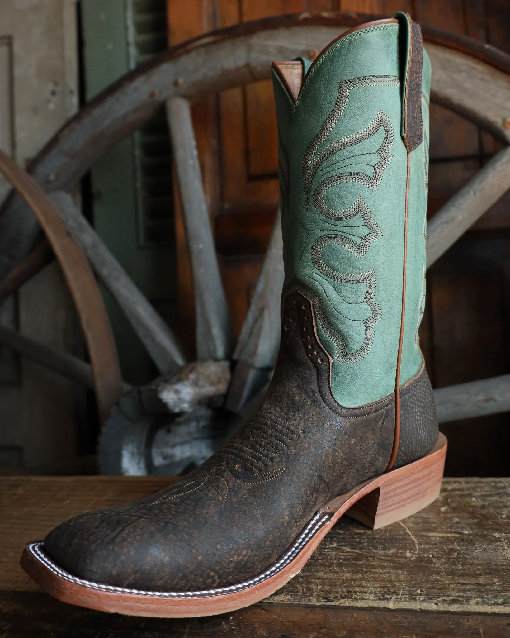 Maverick Exclusive Rios Of Mercedes Rust Safari Giraffe Jade 13" Boot - Image 5