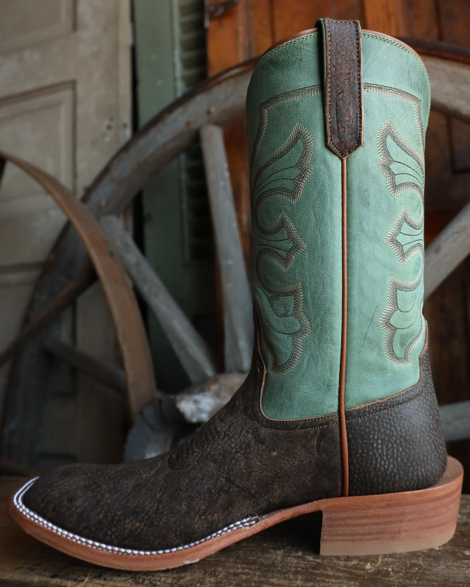 Maverick Exclusive Rios Of Mercedes Rust Safari Giraffe Jade 13" Boot - Image 6
