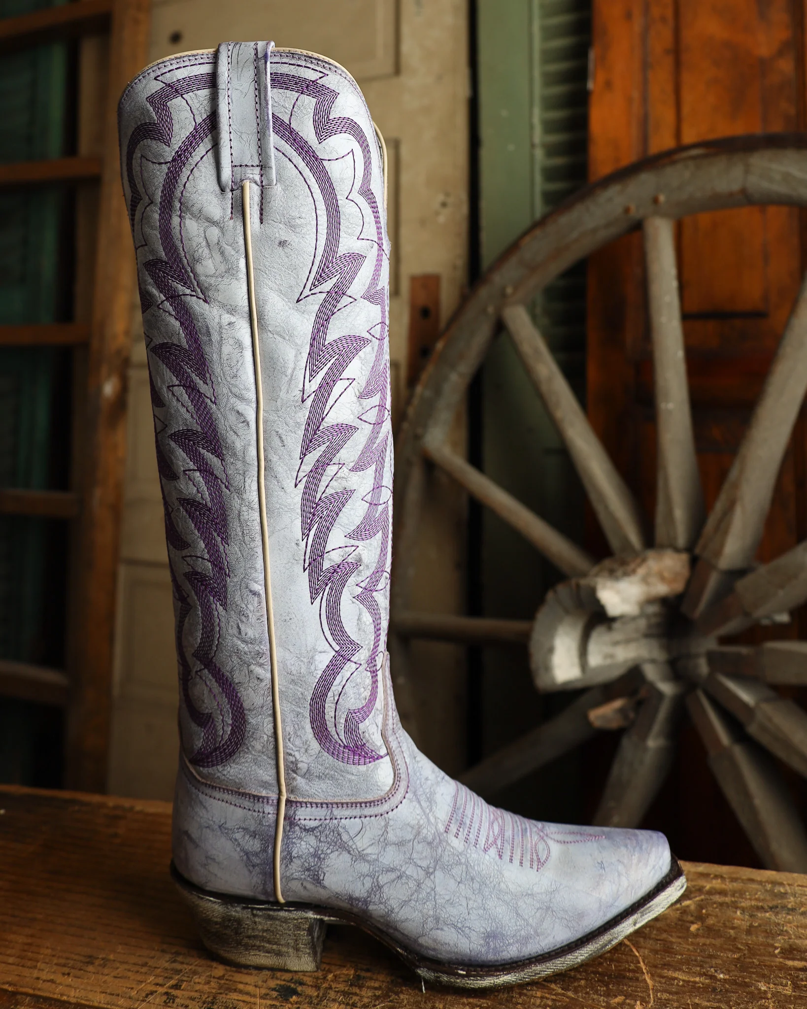 CABORCA SILVER BY LIBERTY BLACK WOMEN'S SERENA APOCALYPTO LILAC 16.5" BOOT - Image 7