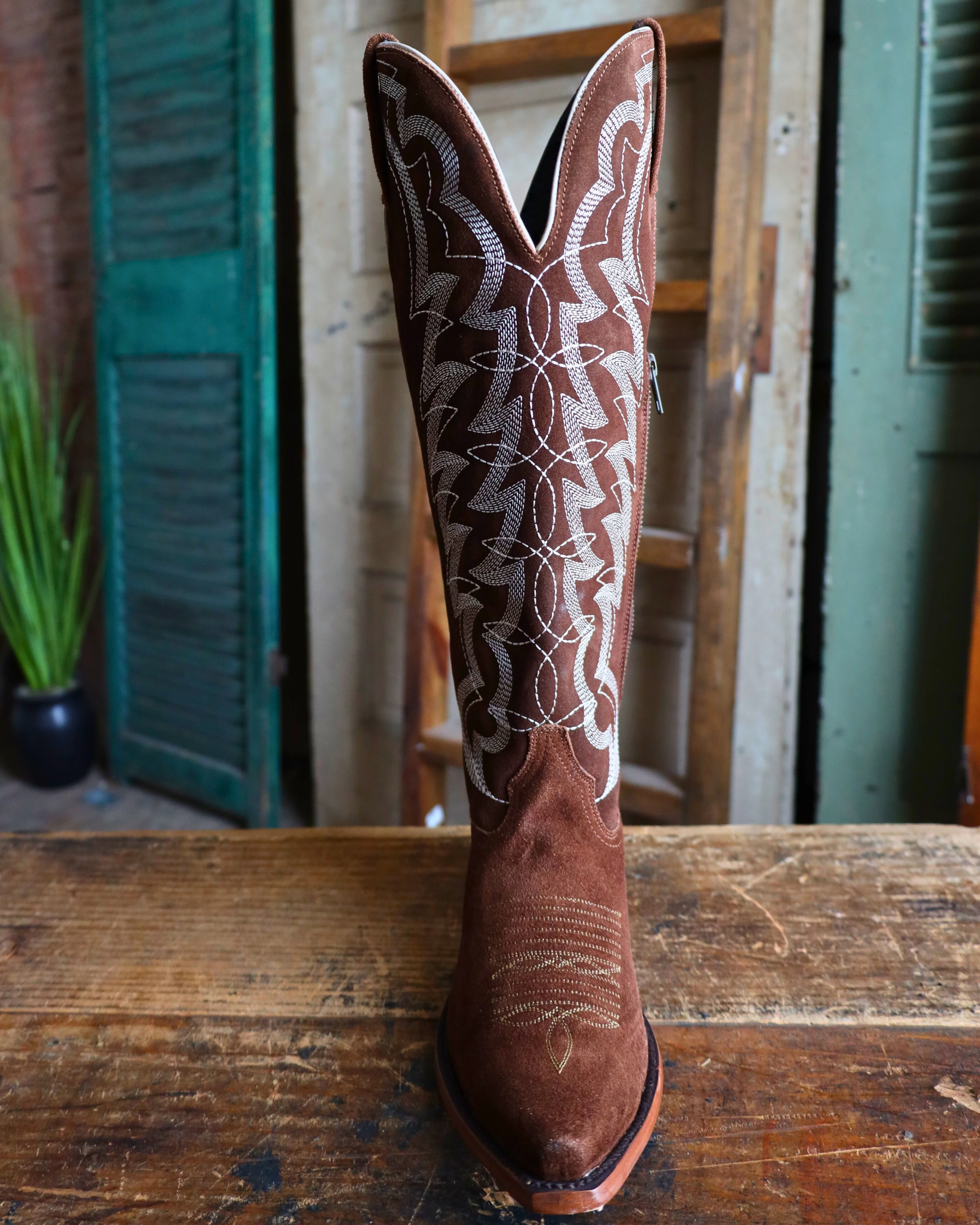 CABORCA SILVER BY LIBERTY BLACK WOMEN'S SERENA GAMUZA ARENA BROWN 16.5" BOOT - Image 3