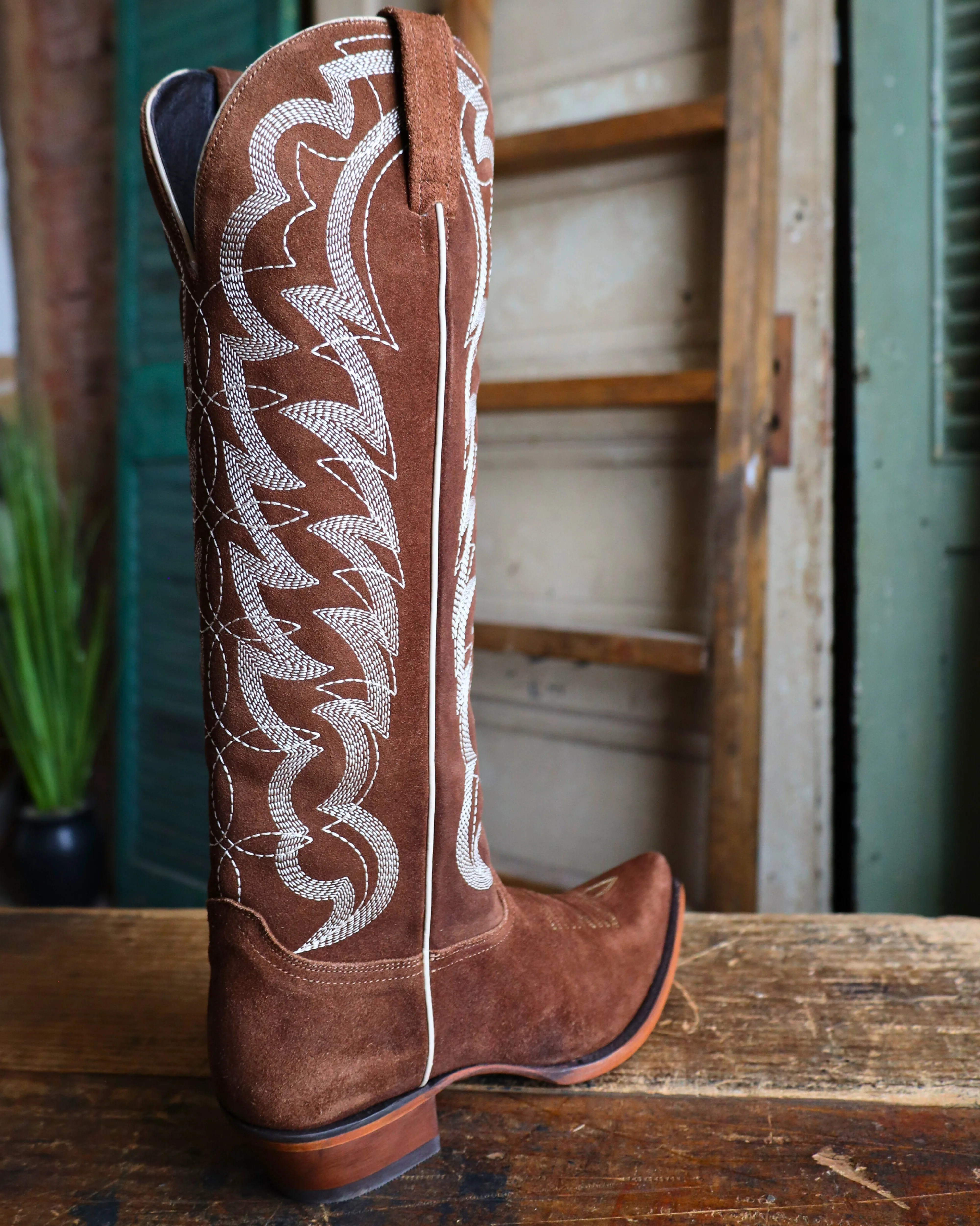 CABORCA SILVER BY LIBERTY BLACK WOMEN'S SERENA GAMUZA ARENA BROWN 16.5" BOOT - Image 6