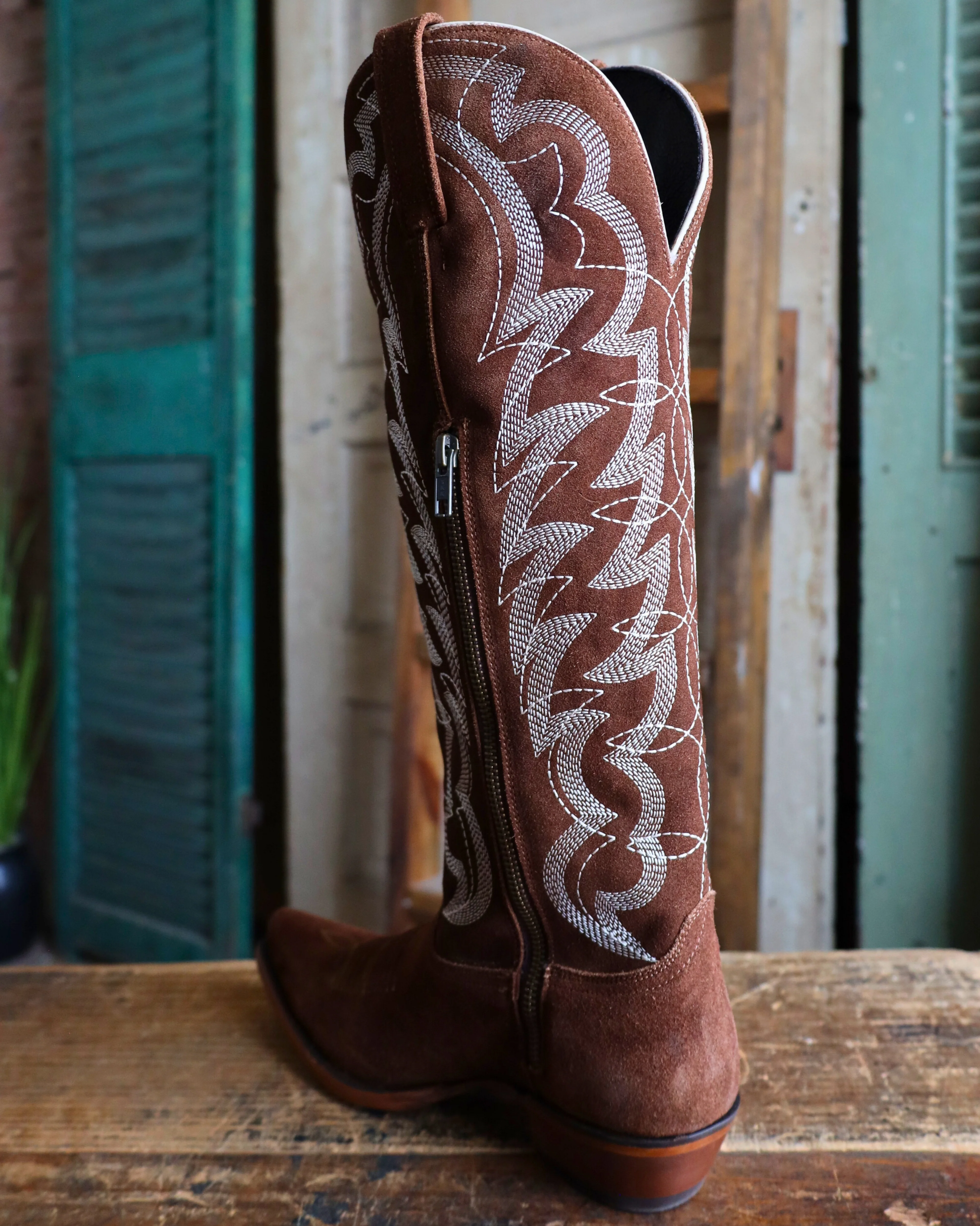 CABORCA SILVER BY LIBERTY BLACK WOMEN'S SERENA GAMUZA ARENA BROWN 16.5" BOOT - Image 7