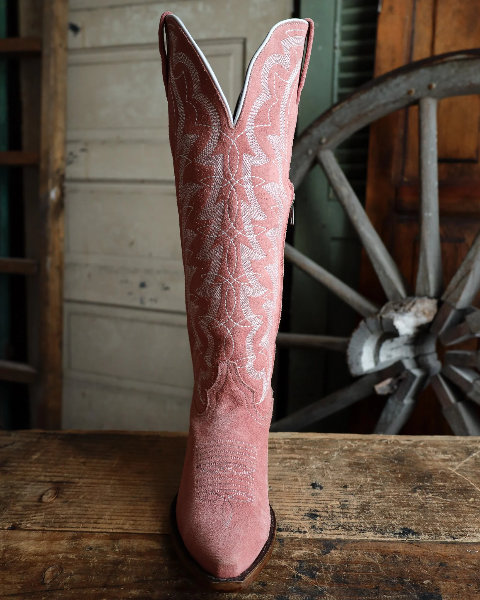 CABORCA SILVER BY LIBERTY BLACK WOMEN'S SERENA GAMUZA ROSA 16.5" BOOT - Image 3