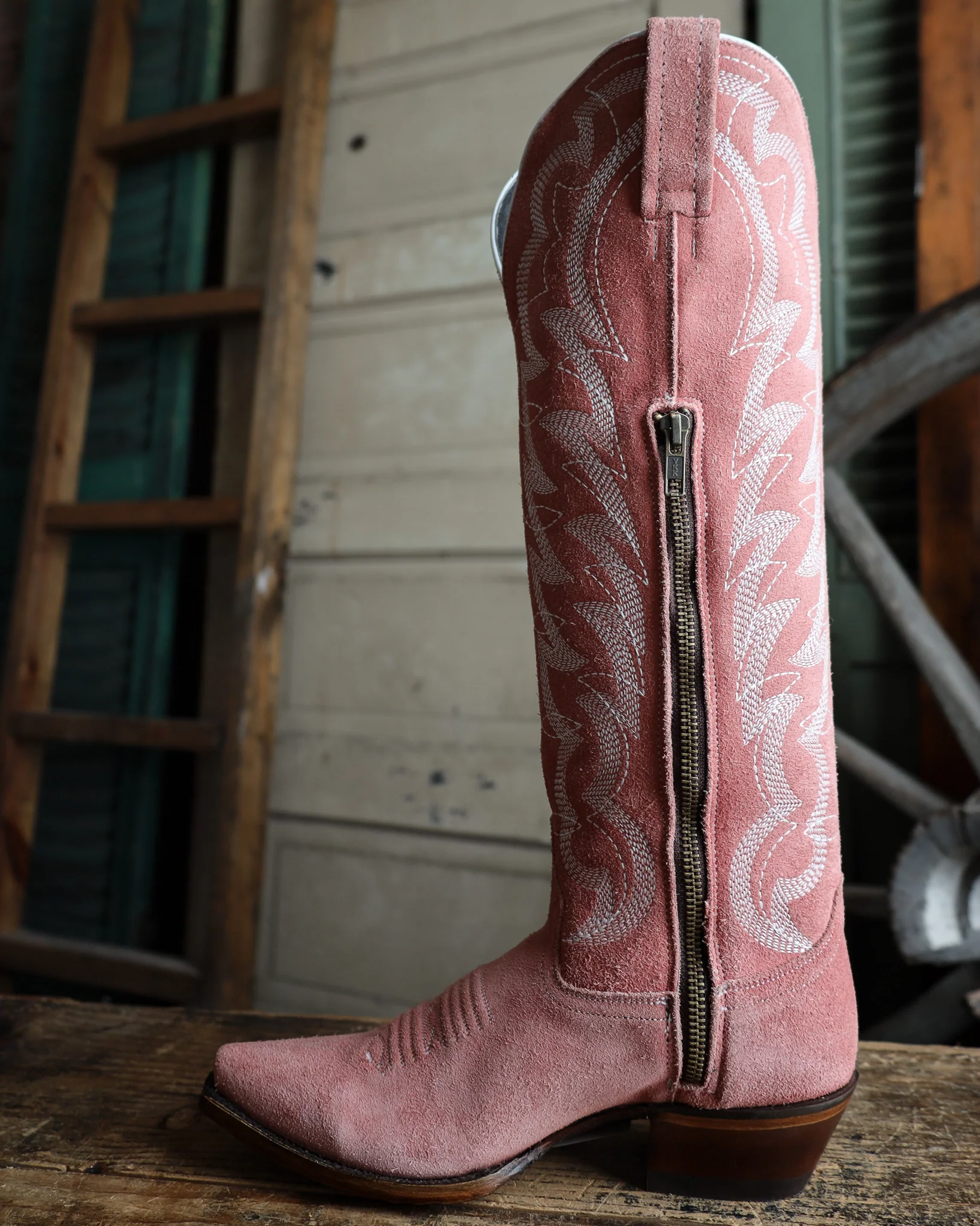 CABORCA SILVER BY LIBERTY BLACK WOMEN'S SERENA GAMUZA ROSA 16.5" BOOT - Image 5