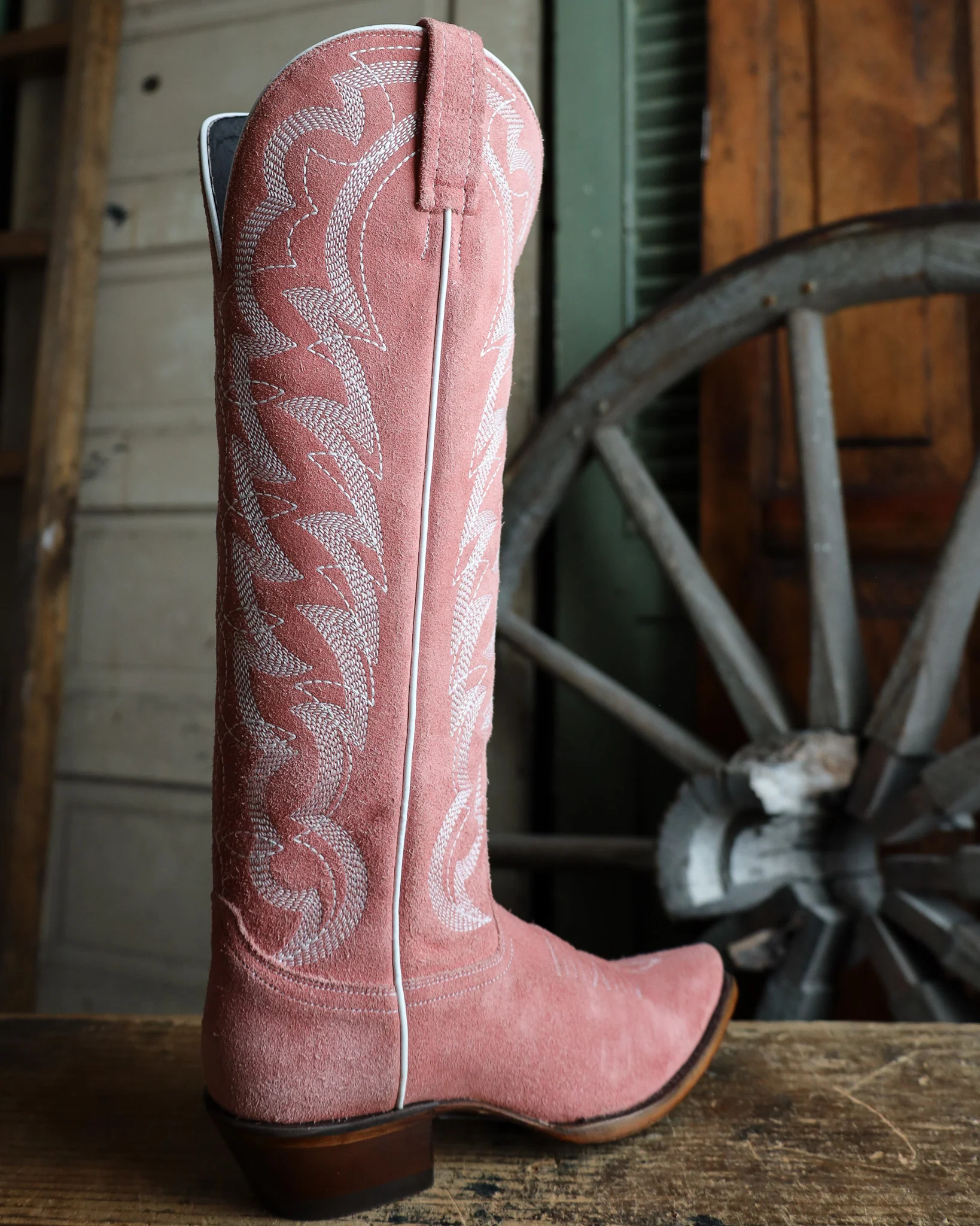 CABORCA SILVER BY LIBERTY BLACK WOMEN'S SERENA GAMUZA ROSA 16.5" BOOT - Image 6