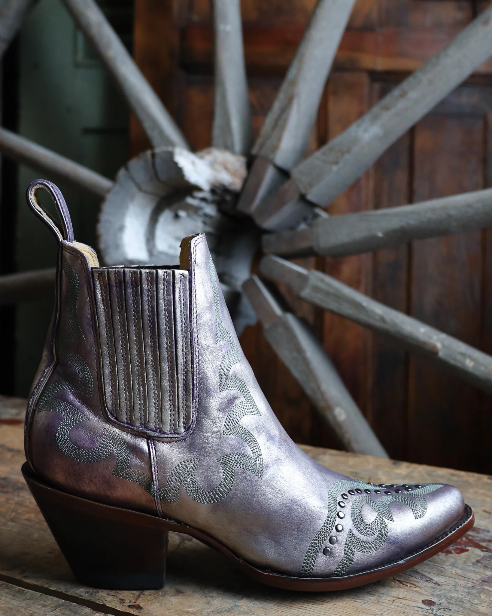 YIPPIEE KI YAY BY OLD GRINGO WOMEN'S SHAY BOTIN METALLIC 5" BOOT
