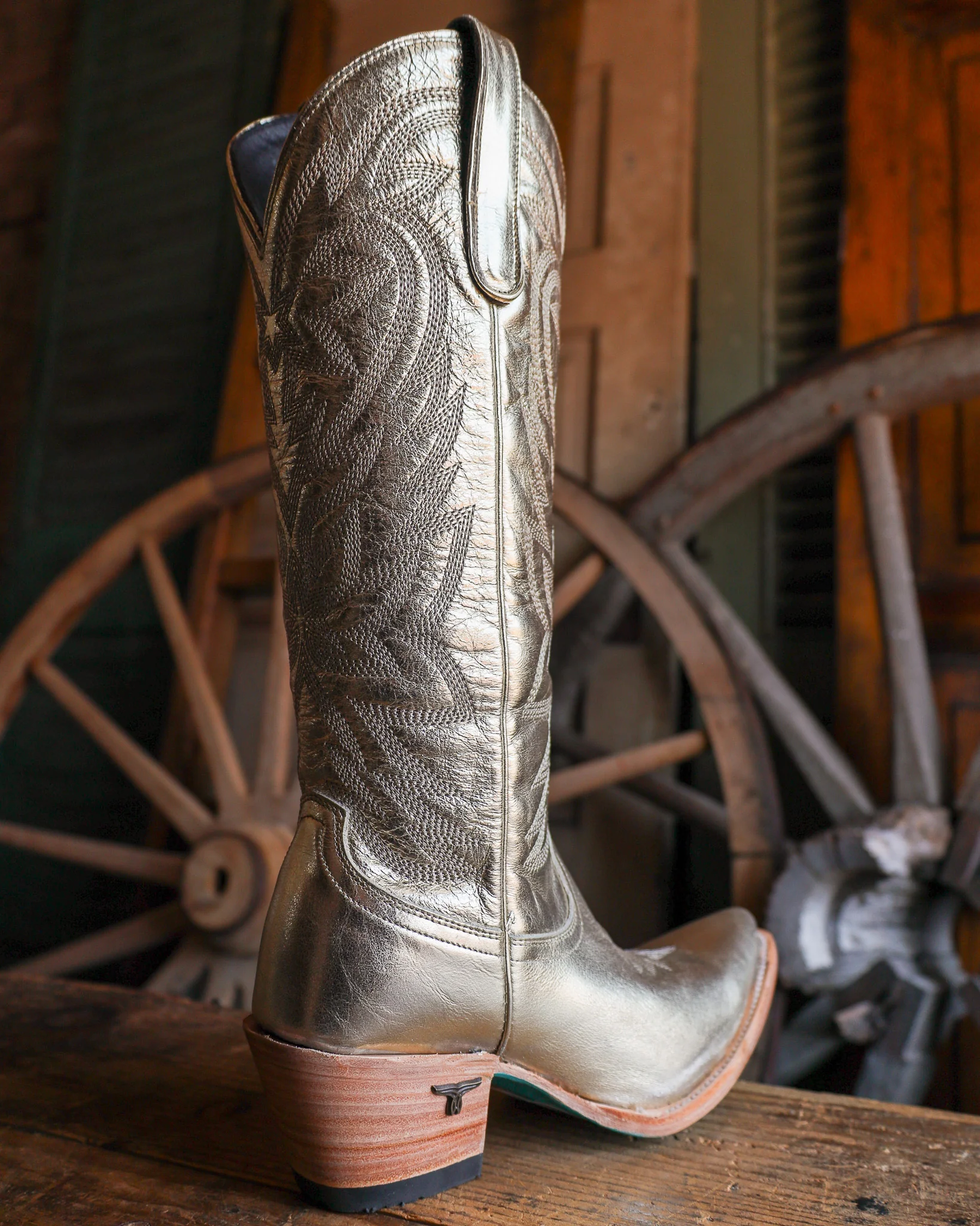 Lane Boots Women's Smokeshow 15" Boot - Champagne Metallic - Image 10