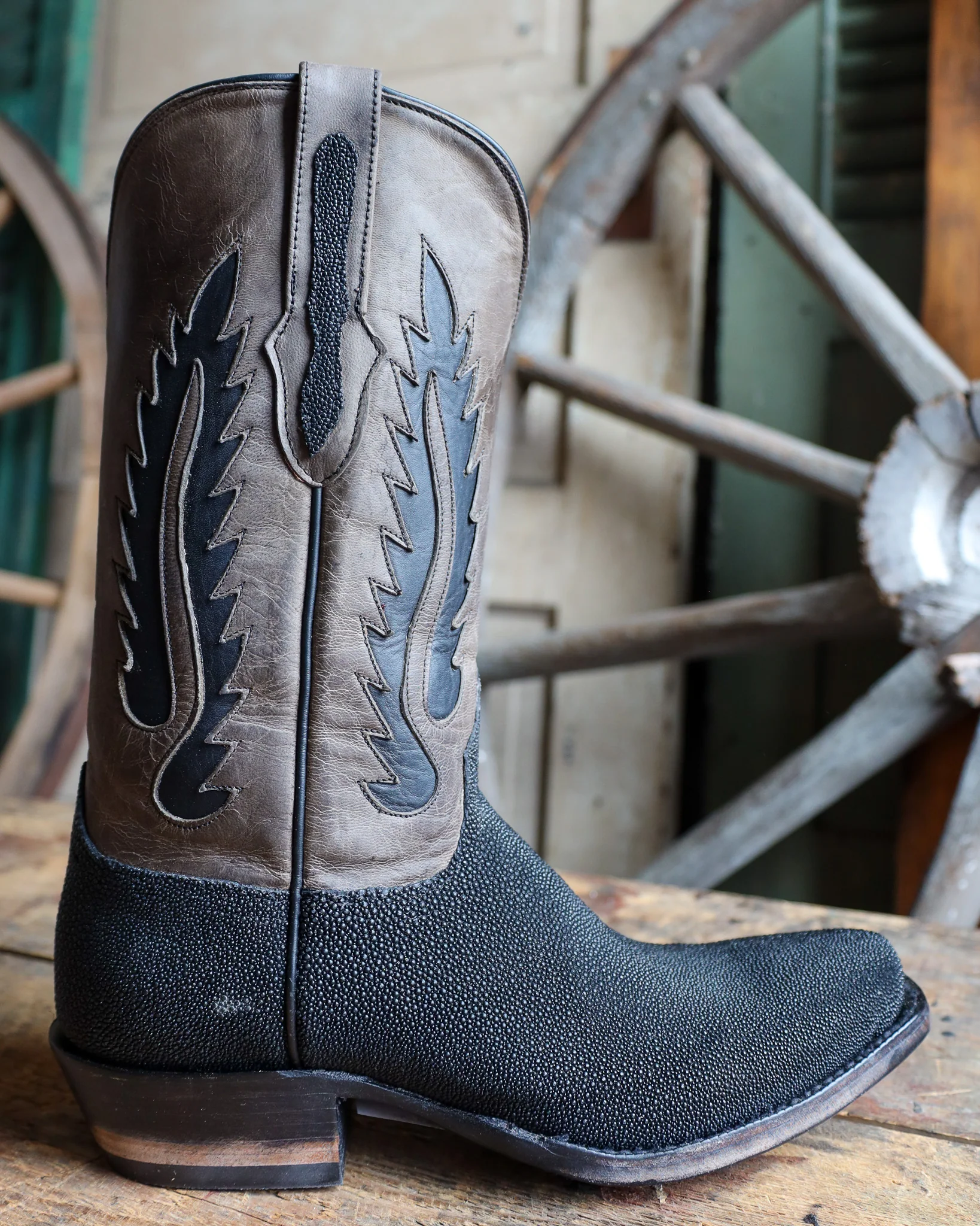 BLACK JACK MEN'S STINGRAY BLACK NO CALCIUM 12" BOOT
