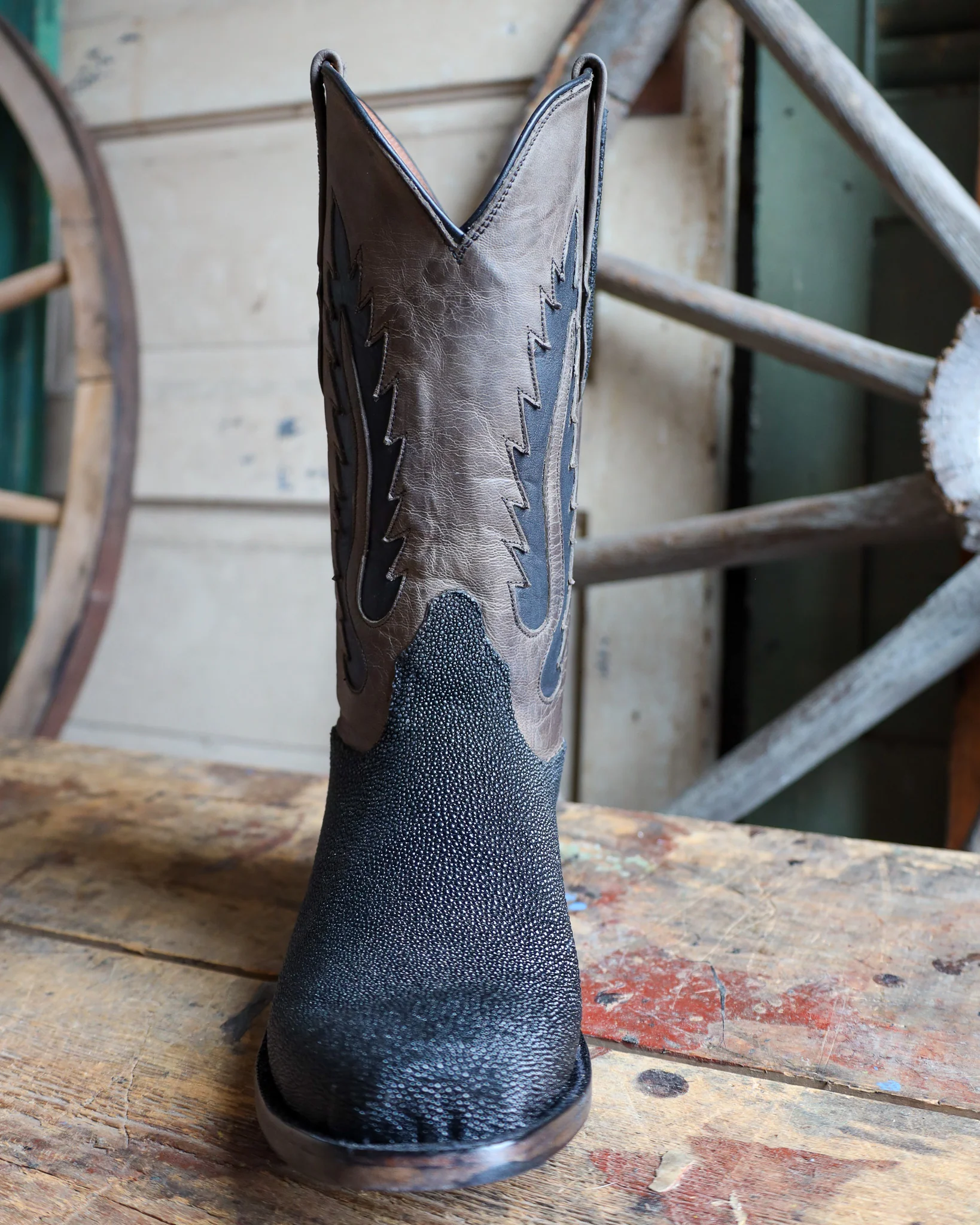BLACK JACK MEN'S STINGRAY BLACK NO CALCIUM 12" BOOT - Image 3