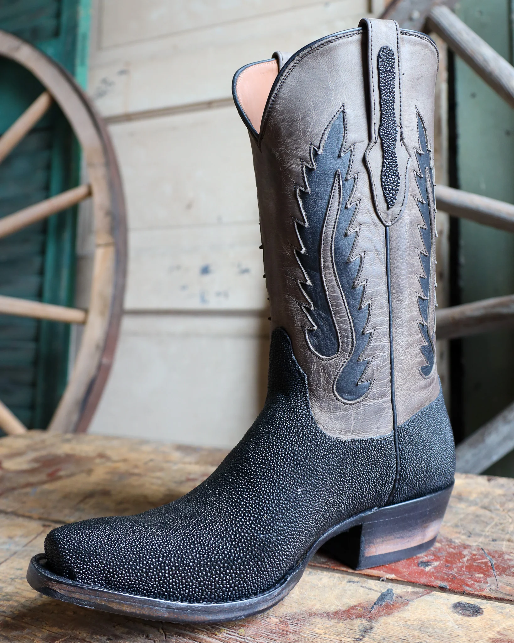 BLACK JACK MEN'S STINGRAY BLACK NO CALCIUM 12" BOOT - Image 5