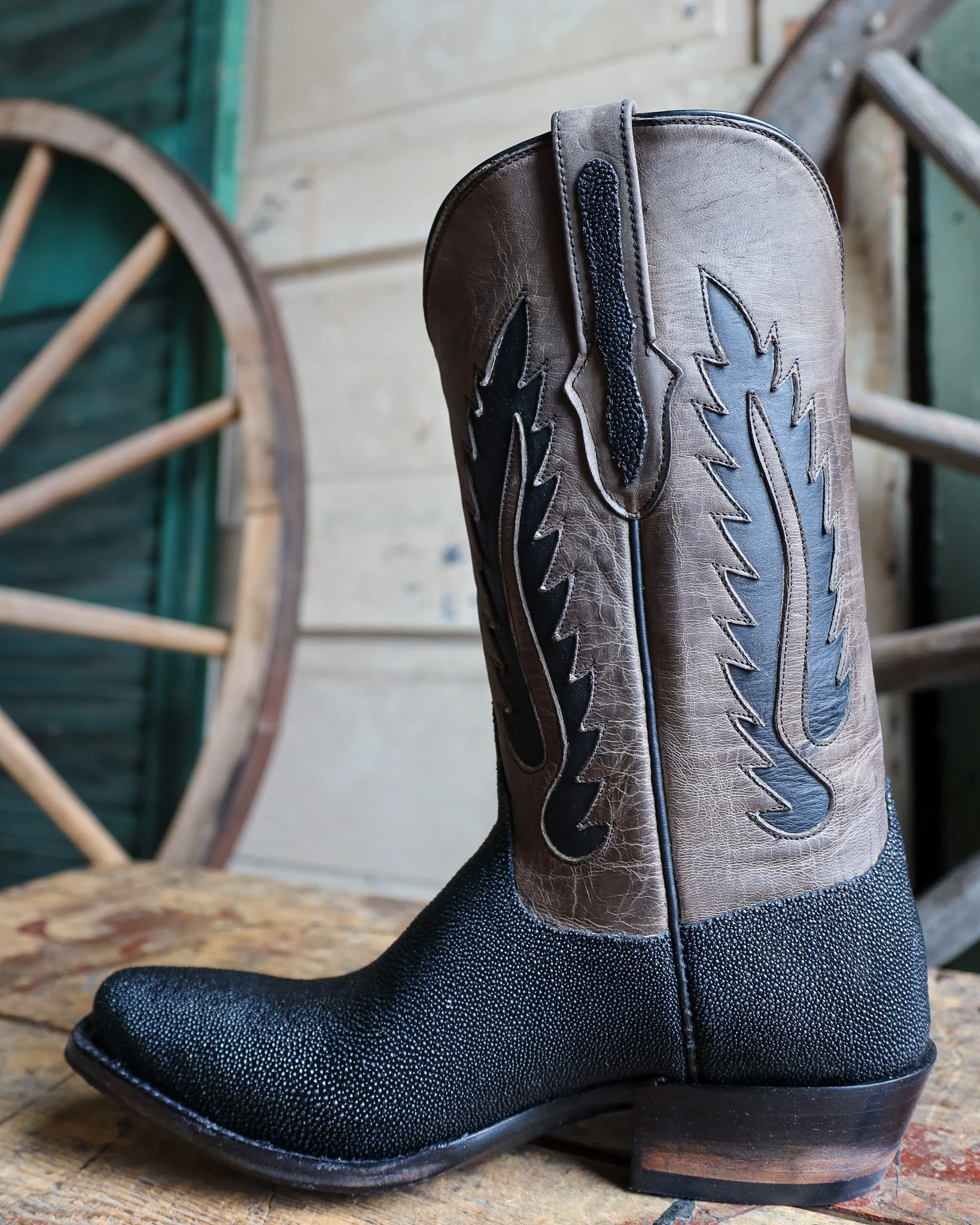 BLACK JACK MEN'S STINGRAY BLACK NO CALCIUM 12" BOOT - Image 6