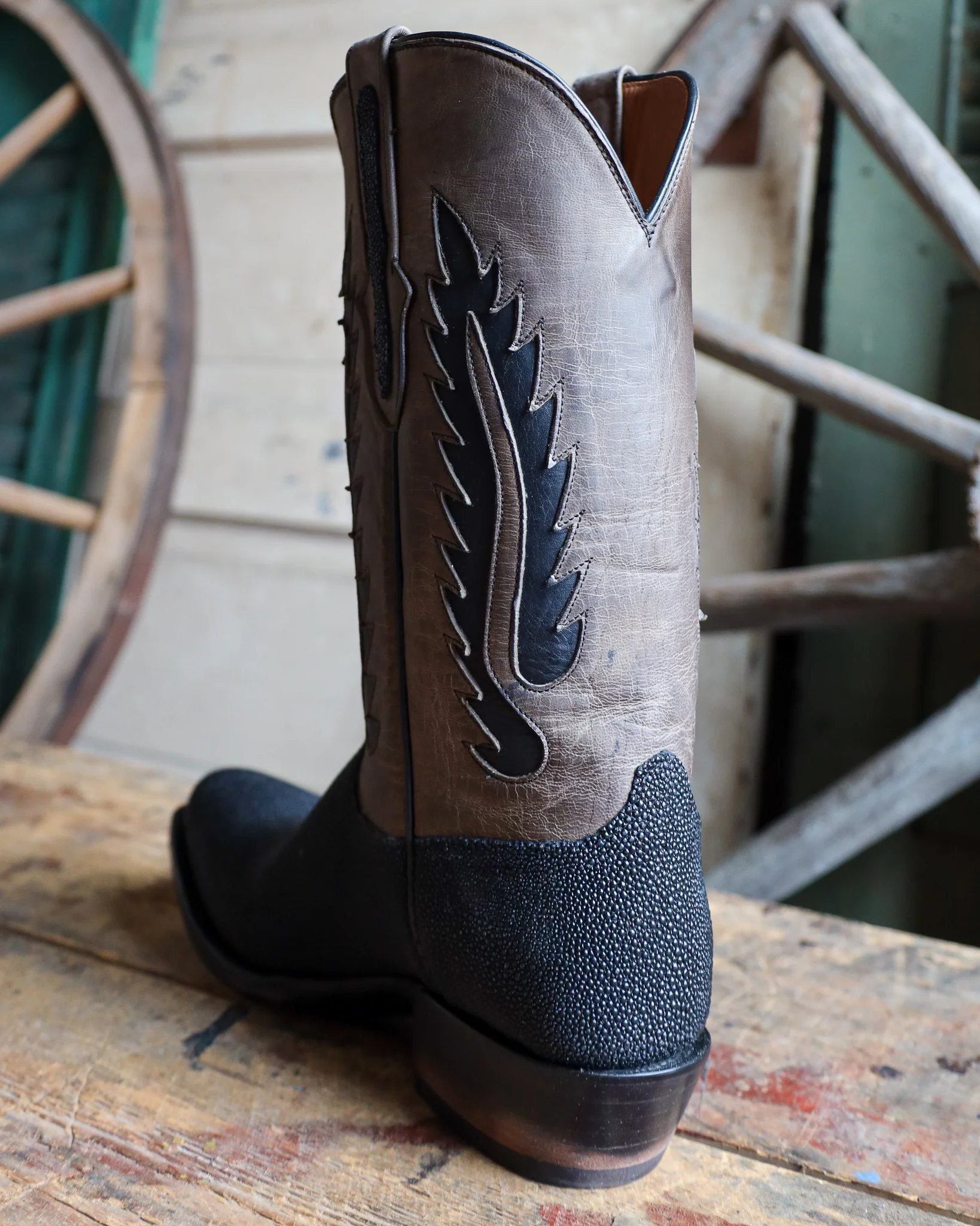 BLACK JACK MEN'S STINGRAY BLACK NO CALCIUM 12" BOOT - Image 7