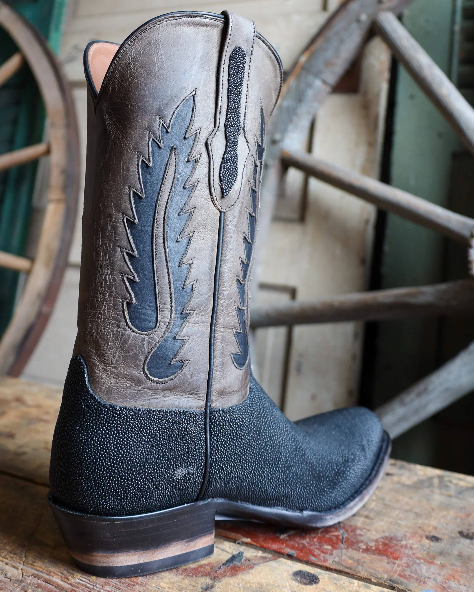 BLACK JACK MEN'S STINGRAY BLACK NO CALCIUM 12" BOOT - Image 8