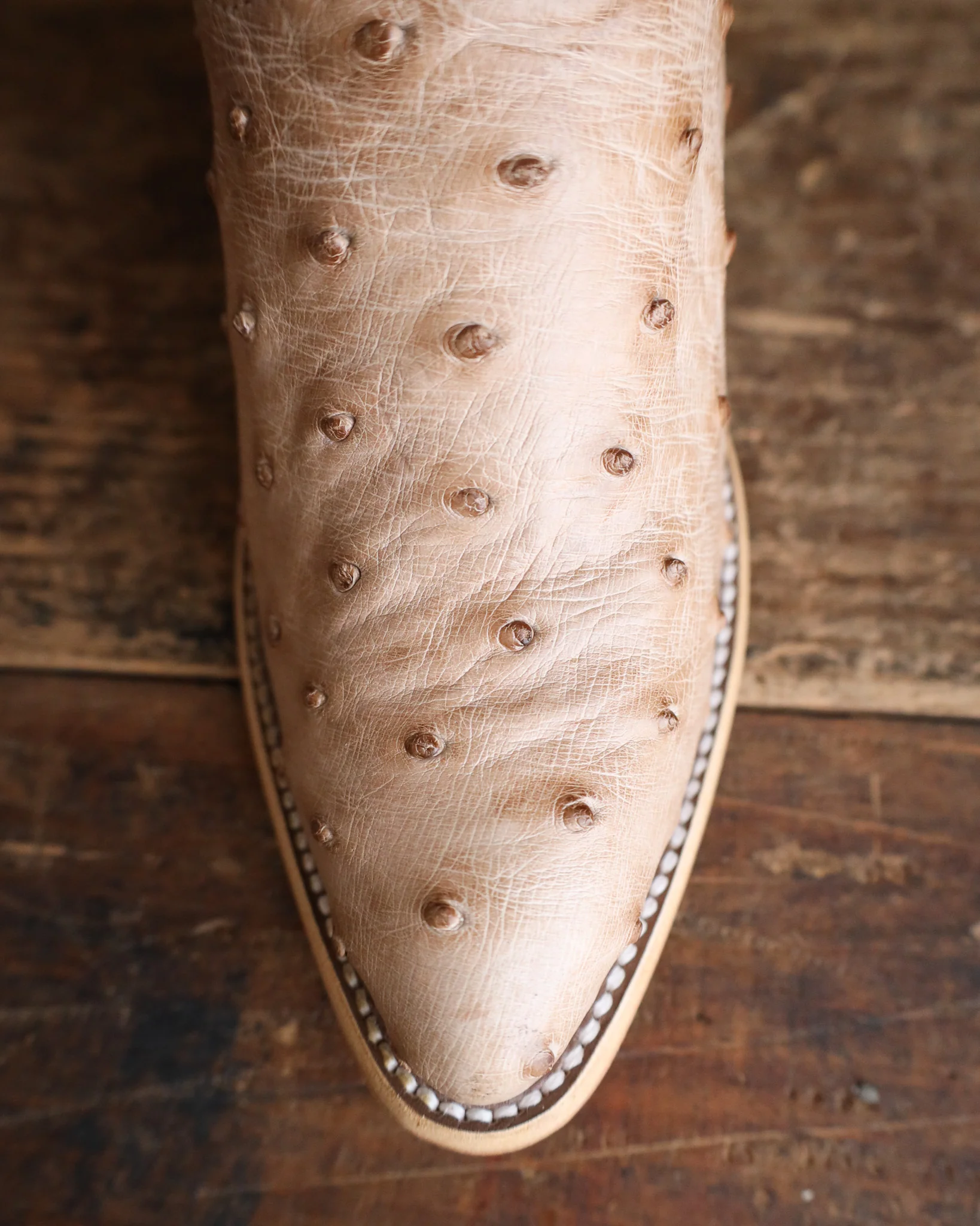 Macie Bean Women's Tan Ostrich 15" Boot - Image 4