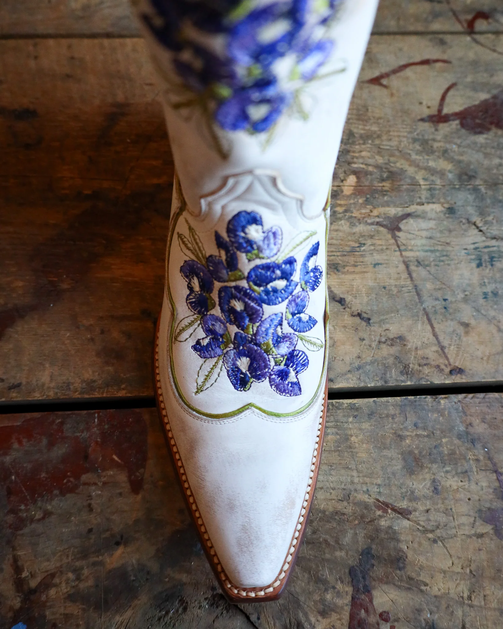 Old Gringo Women's Viola White And Blue 13" Boot - Image 10
