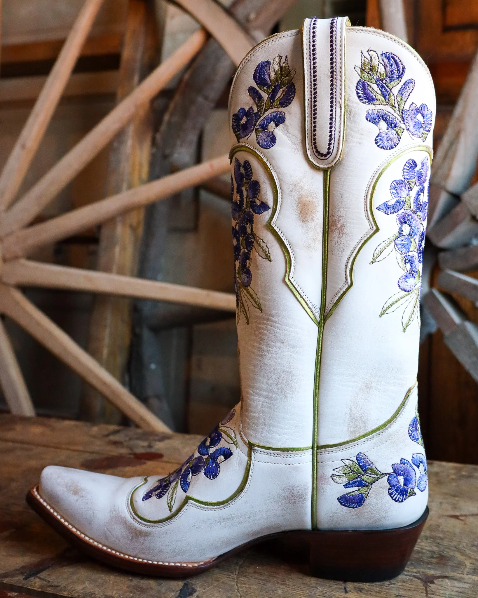Old Gringo Women's Viola White And Blue 13" Boot - Image 5