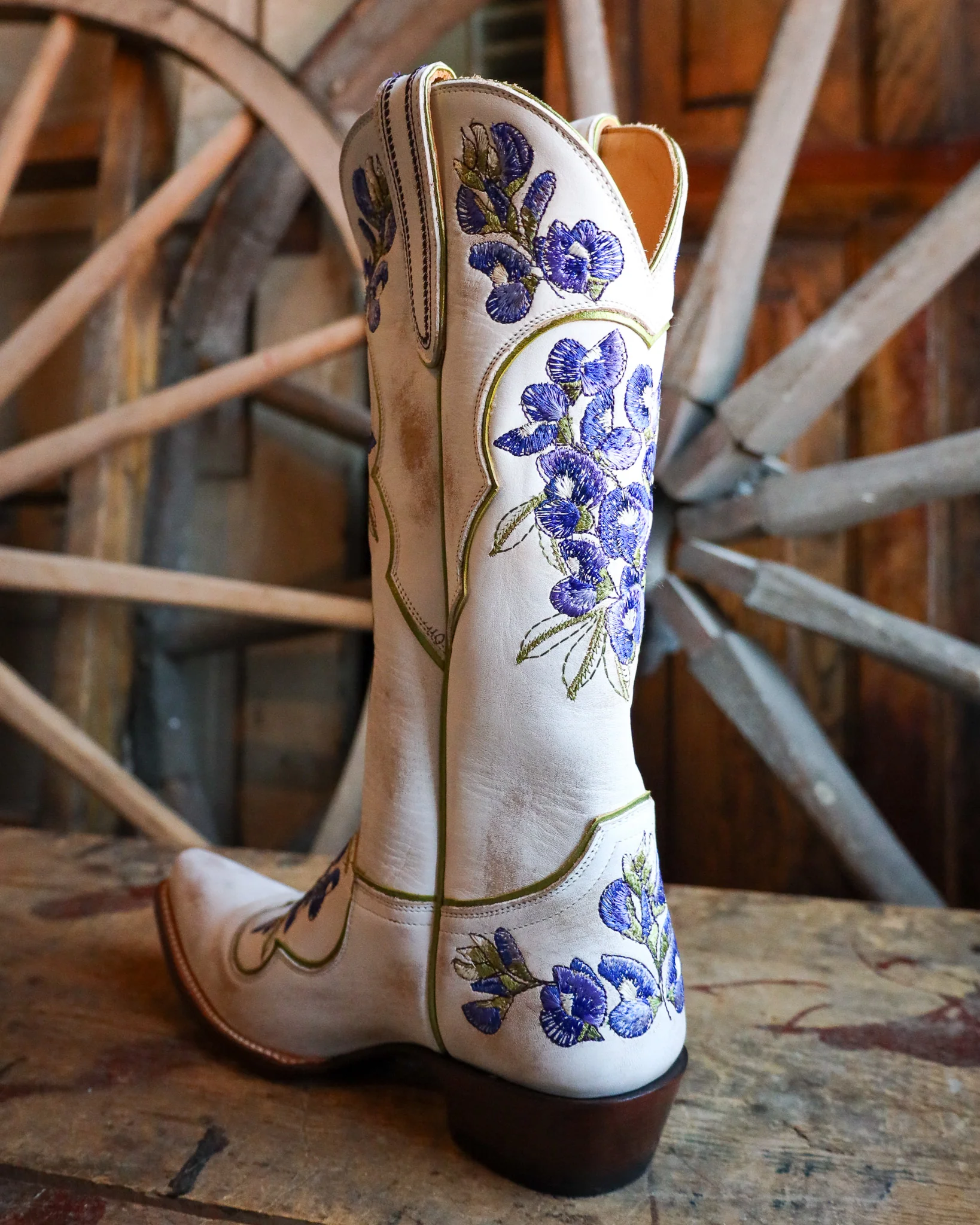 Old Gringo Women's Viola White And Blue 13" Boot - Image 6