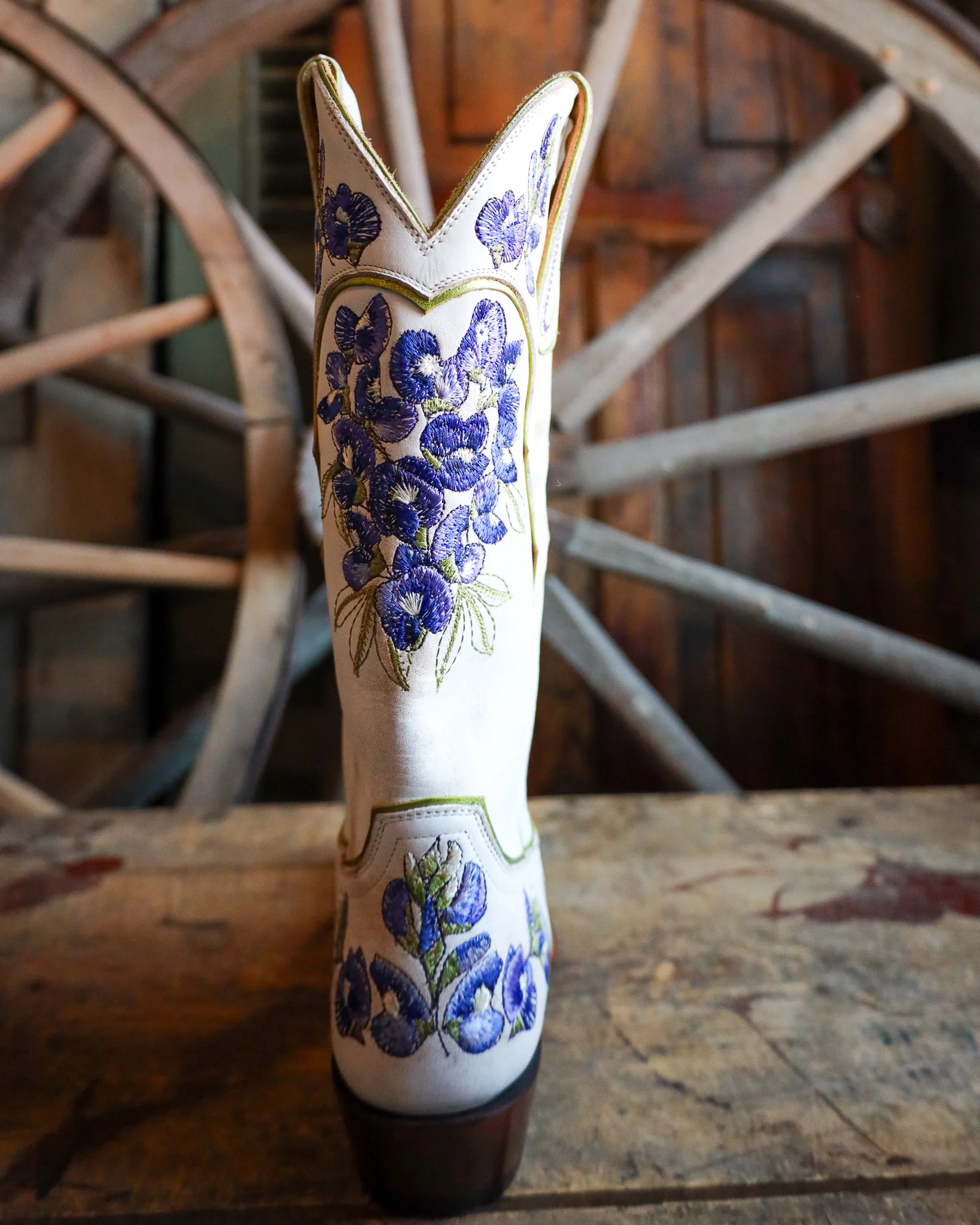 Old Gringo Women's Viola White And Blue 13" Boot - Image 7