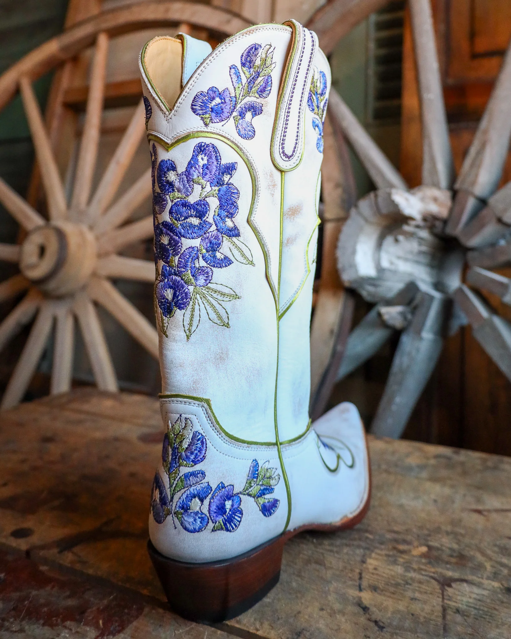 Old Gringo Women's Viola White And Blue 13" Boot - Image 8
