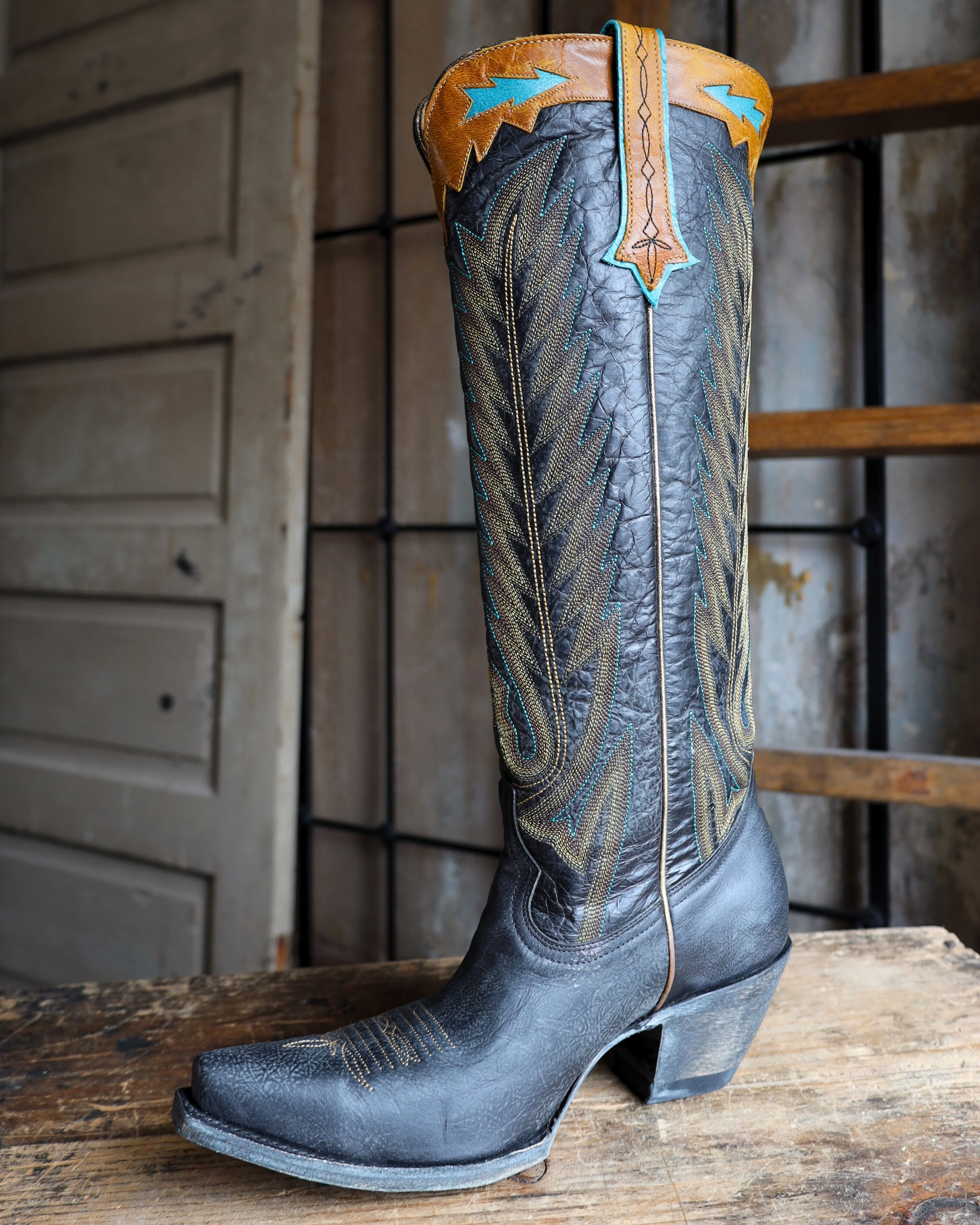YIPPEE KI YAY BY OLD GRINGO WOMEN'S BLACK YUCATAN 17" BOOT - Image 5