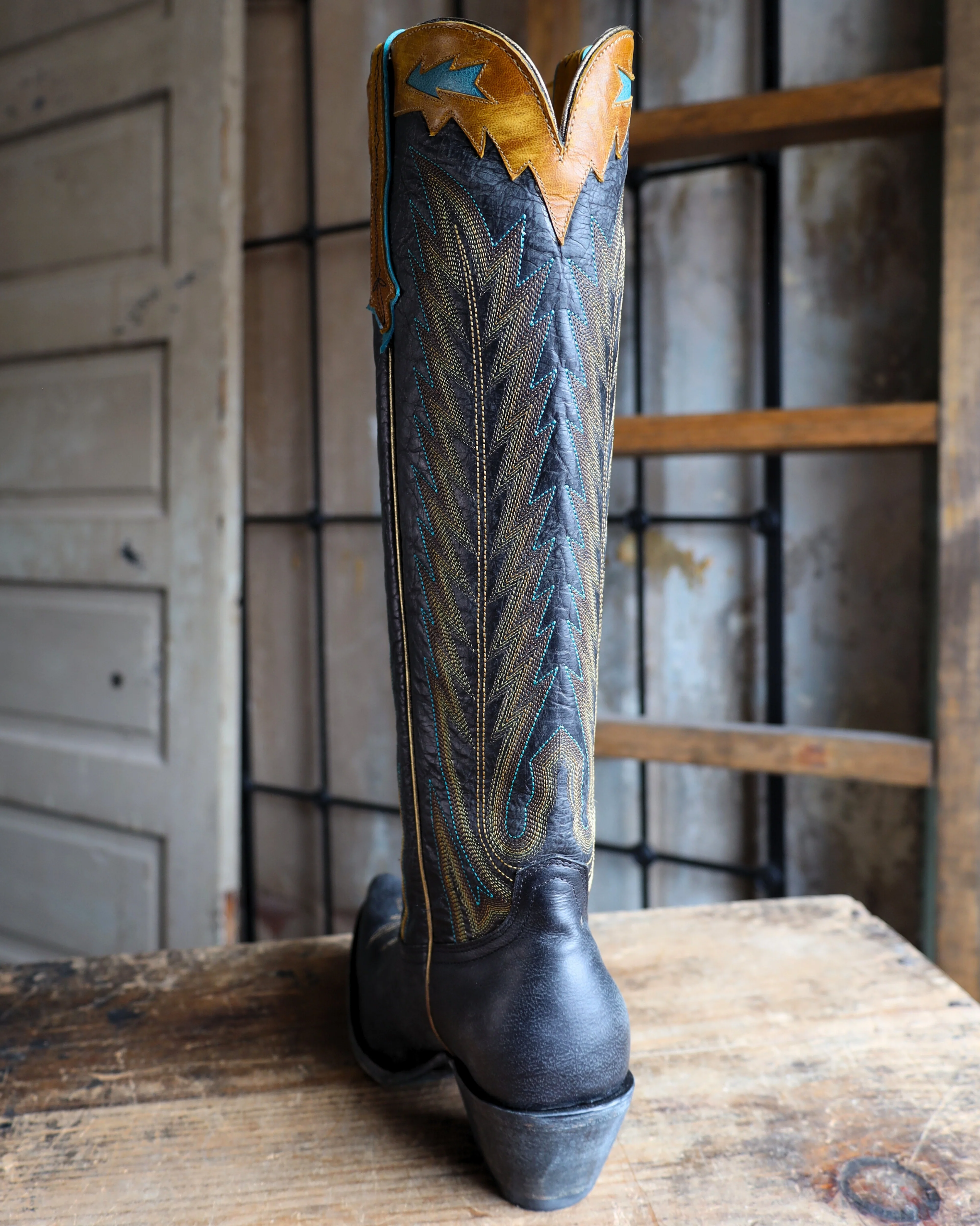 YIPPEE KI YAY BY OLD GRINGO WOMEN'S BLACK YUCATAN 17" BOOT - Image 6