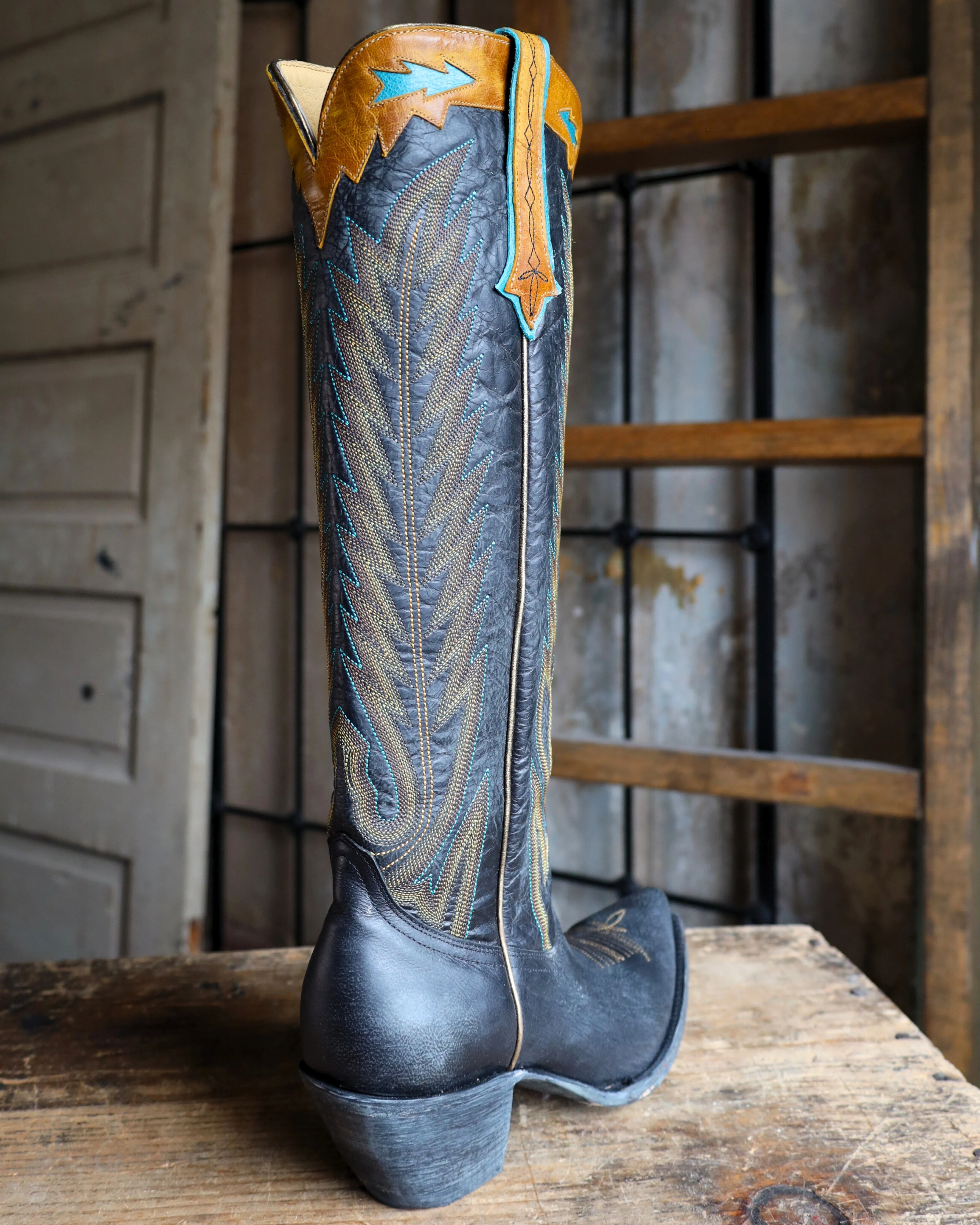 YIPPEE KI YAY BY OLD GRINGO WOMEN'S BLACK YUCATAN 17" BOOT - Image 8