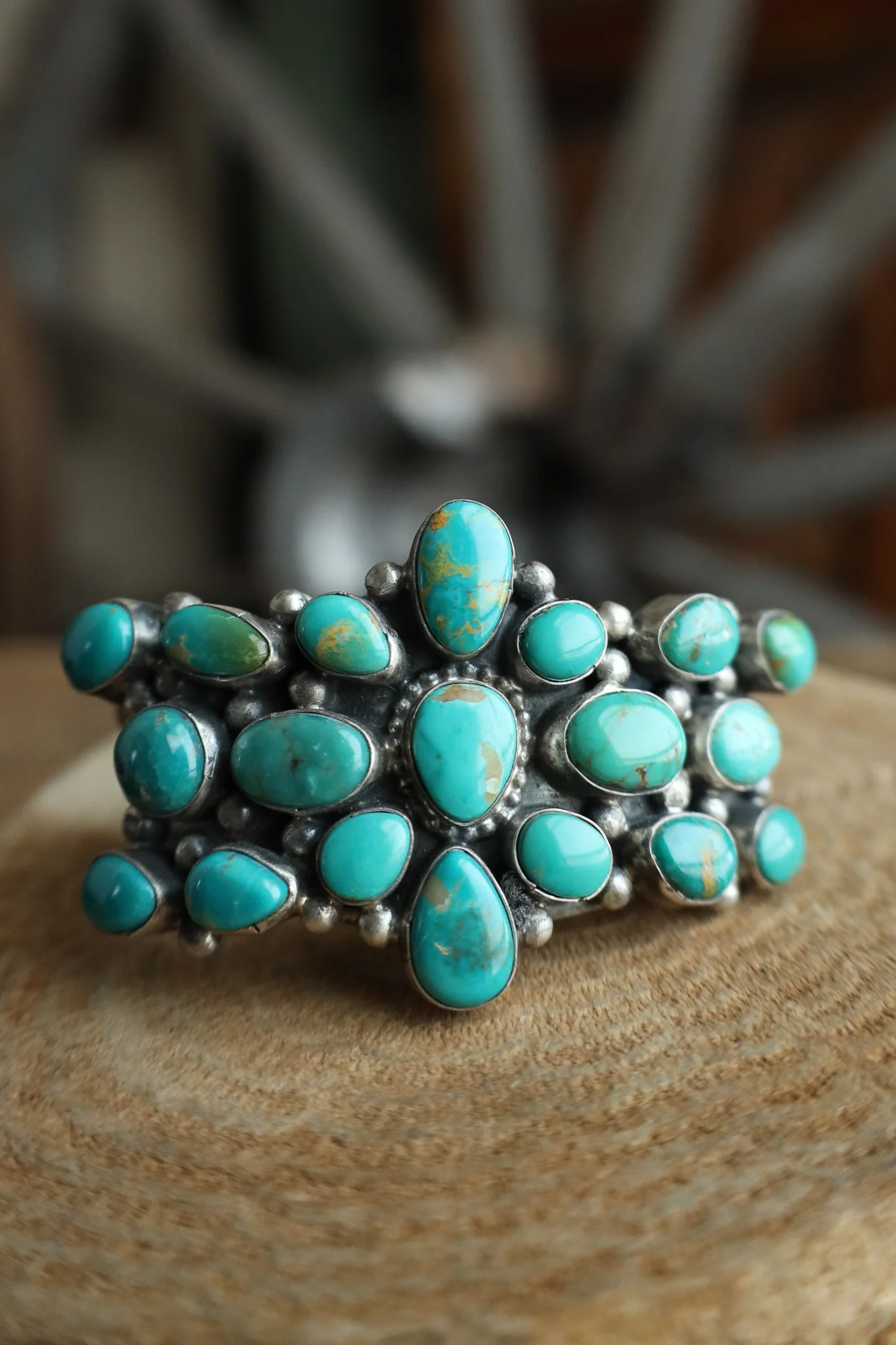 19 Turquoise Stone Cuff Bracelet