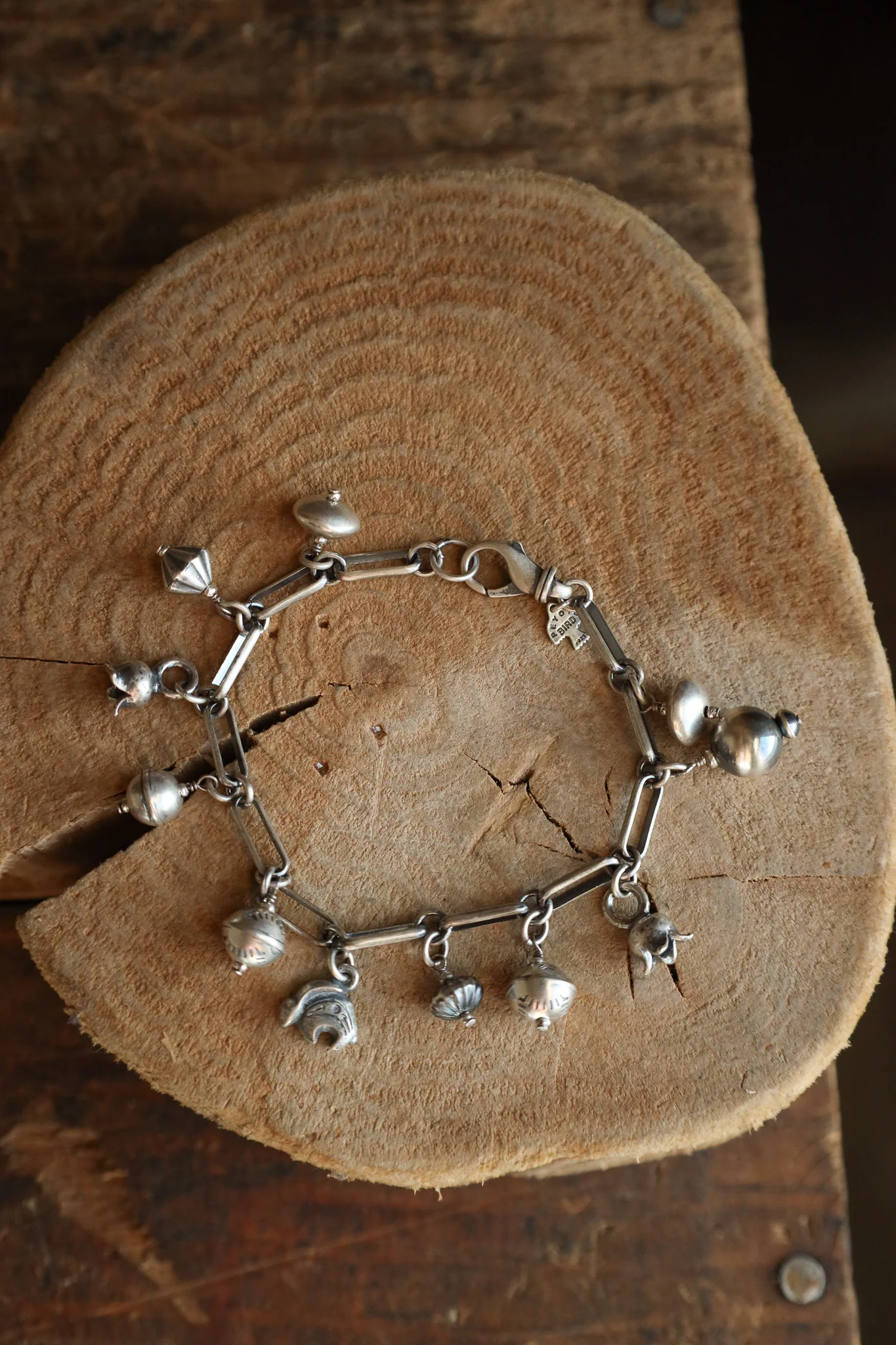 Peyote Bird Lanterns Tulips Charm Bracelet - Image 6