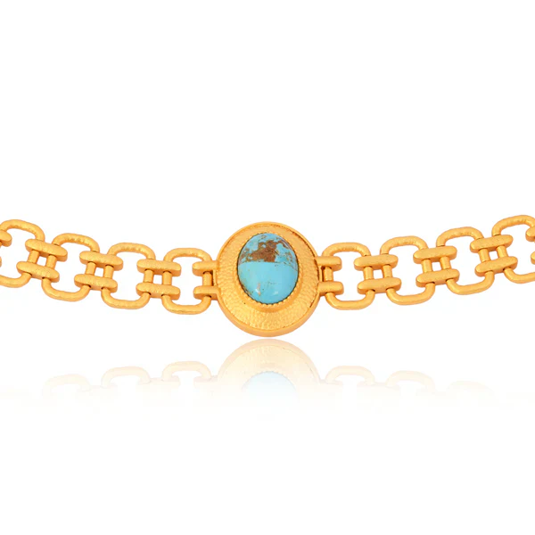 Christina Greene Meet Me in Mykonos Chain Bracelet - Turquoise - Image 3